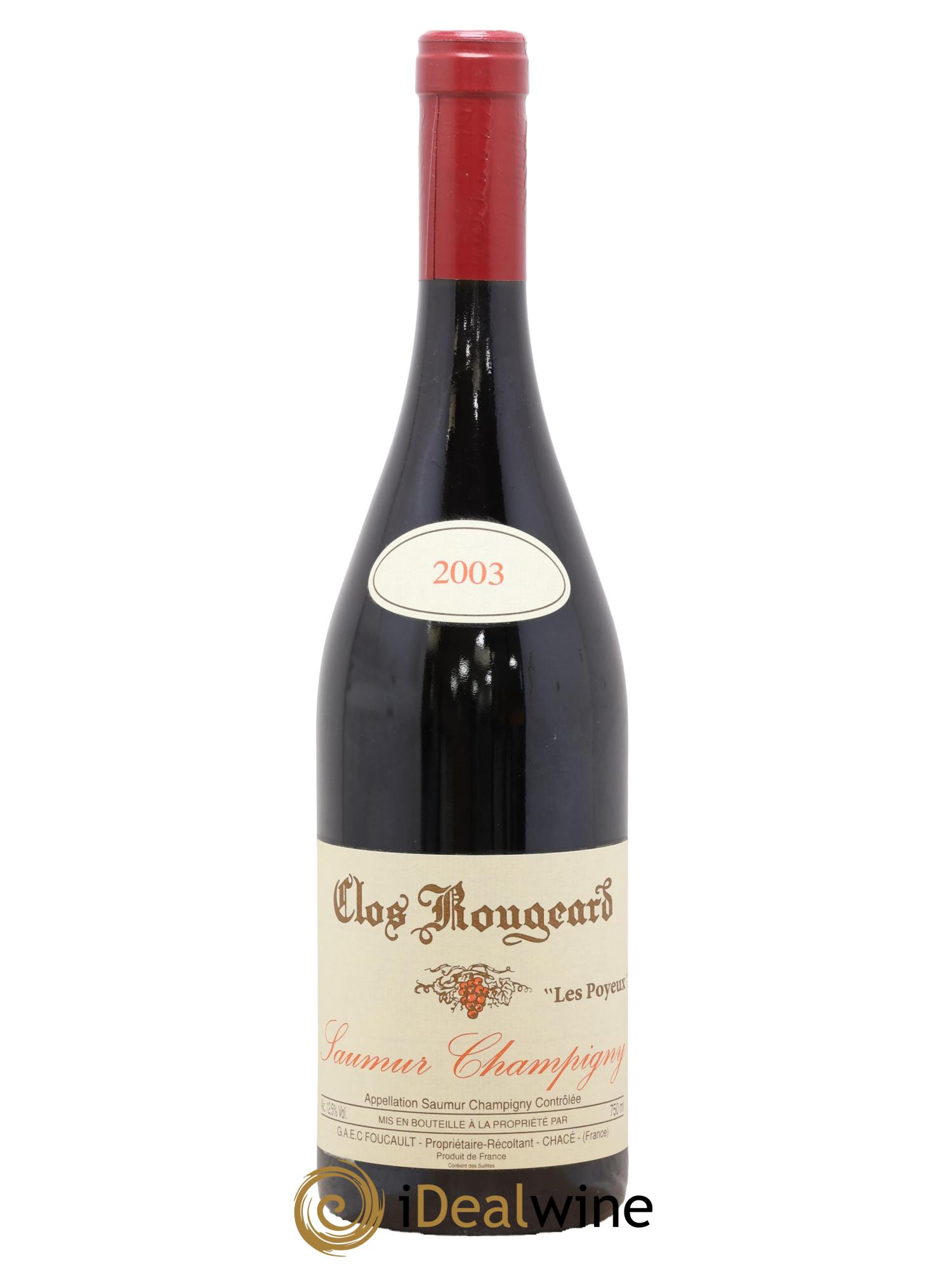 Saumur-Champigny Les Poyeux Clos Rougeard 2003 - Lot of 1 bottle - 0