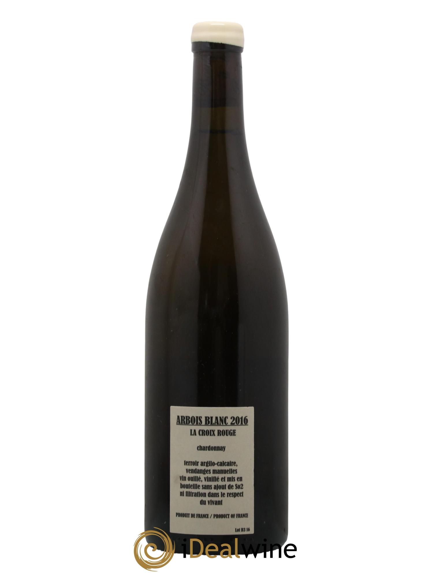 Arbois Chardonnay La Croix Rouge Adeline Houillon & Renaud Bruyère 2016 - Lot de 1 bouteille - 1