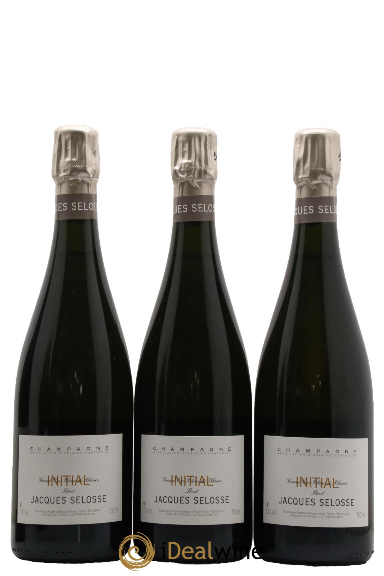 Initial Brut Jacques Selosse - Lot de 3 bouteilles - 0