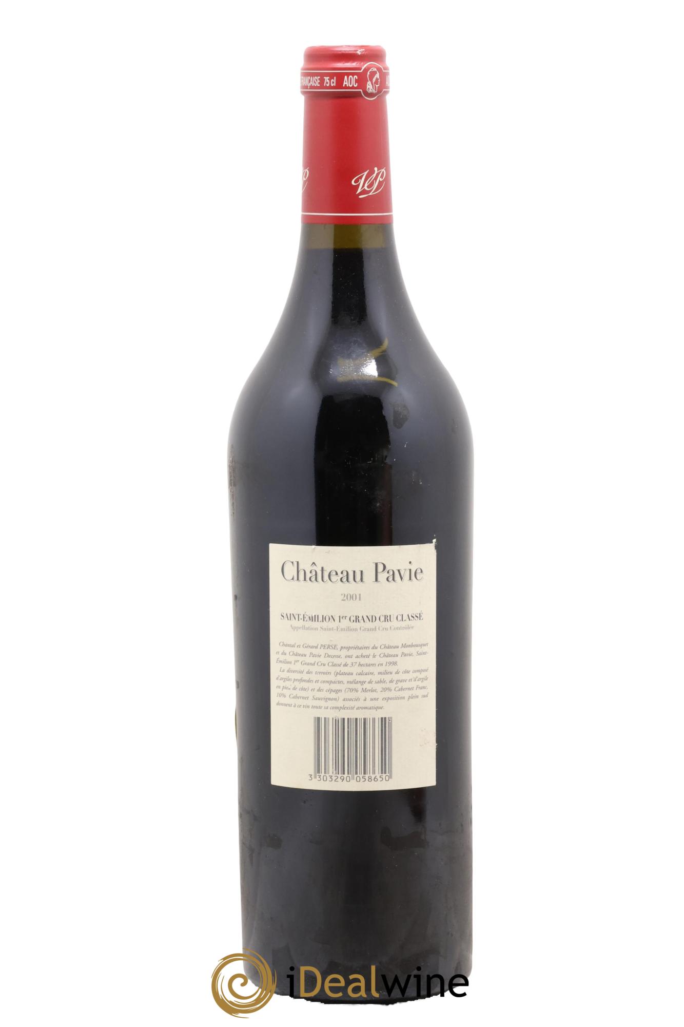 Château Pavie 1er Grand Cru Classé A 2001 - Lot of 1 bottle - 1