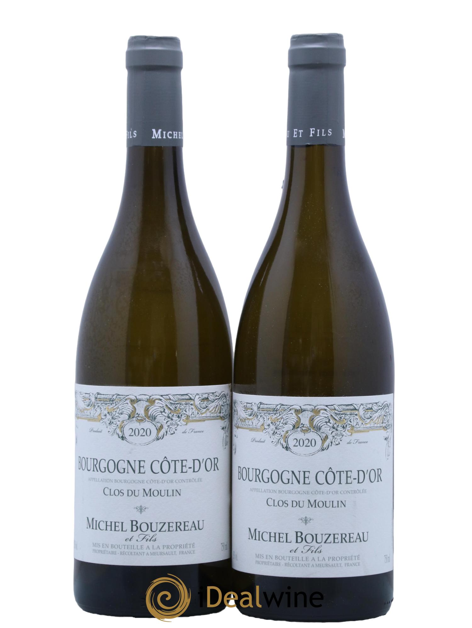 Bourgogne Côte-d'Or Clos du Moulin Michel Bouzereau et Fils (Domaine) 2020 - Lot de 2 bouteilles - 0