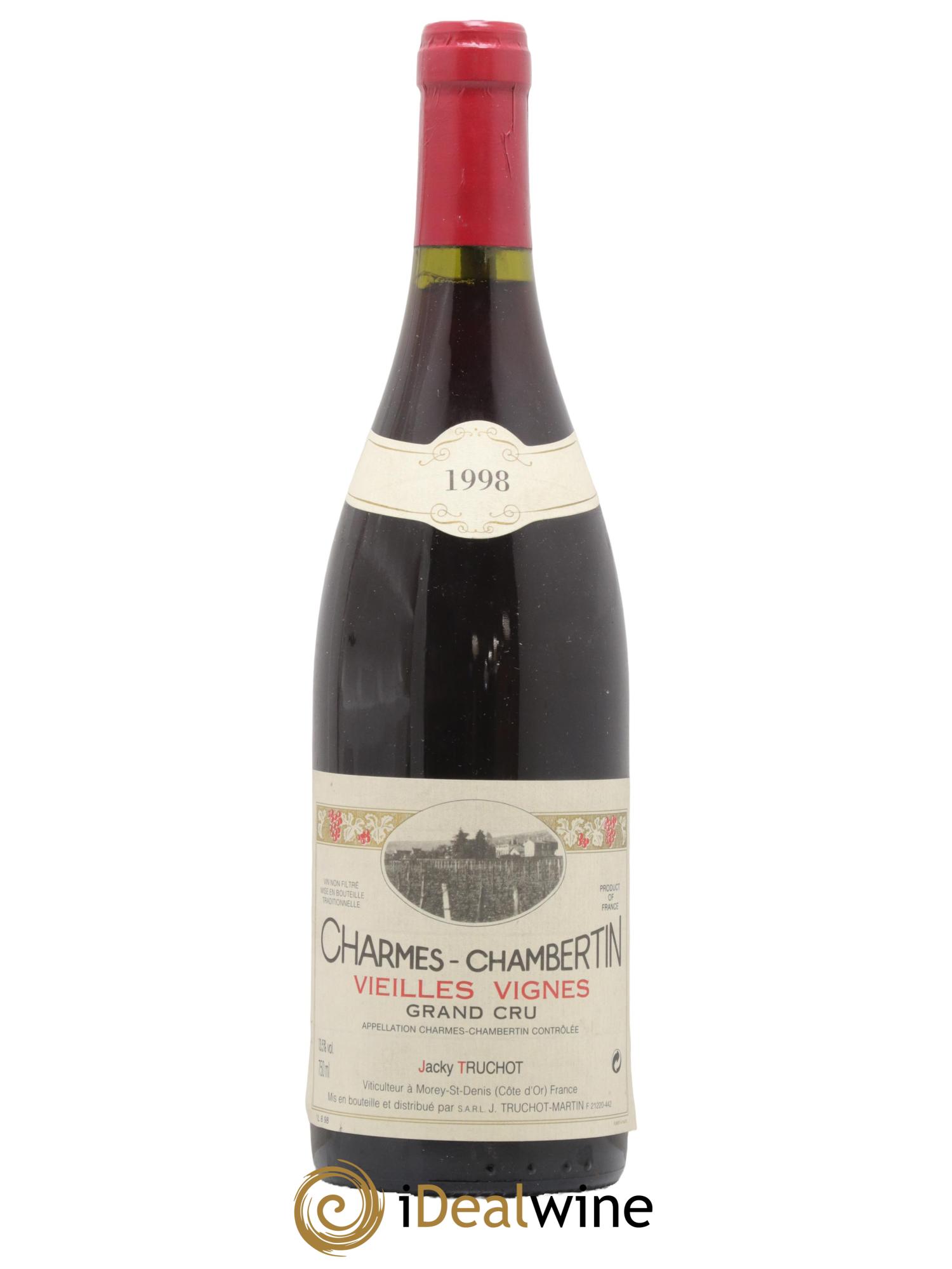 Charmes-Chambertin Grand Cru Vieilles Vignes Jacky Truchot 1998 - Lotto di 1 bottiglia - 0