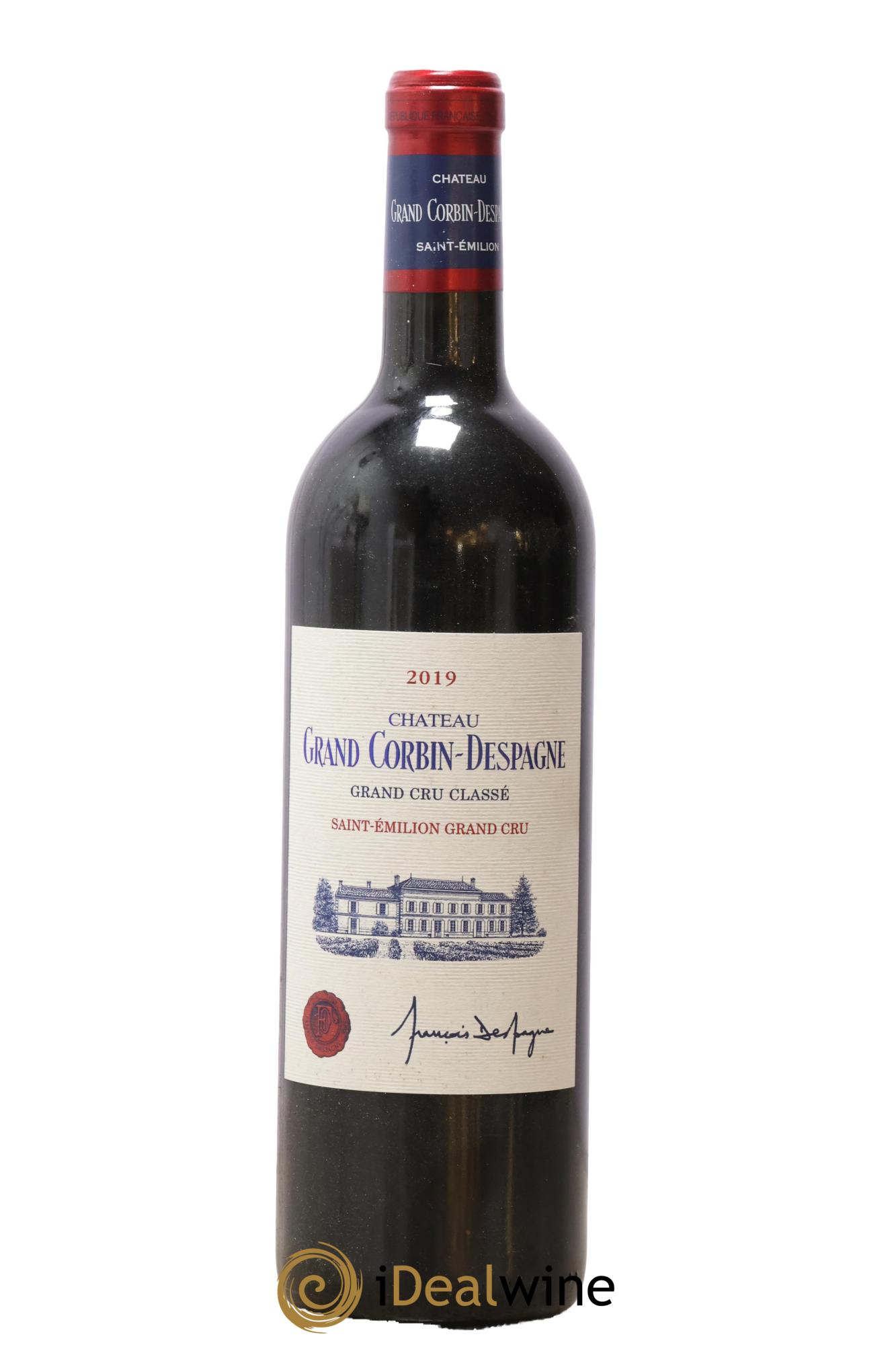 Château Grand Corbin Despagne Grand Cru Classé 2019 - Posten von 1 Flasche - 0