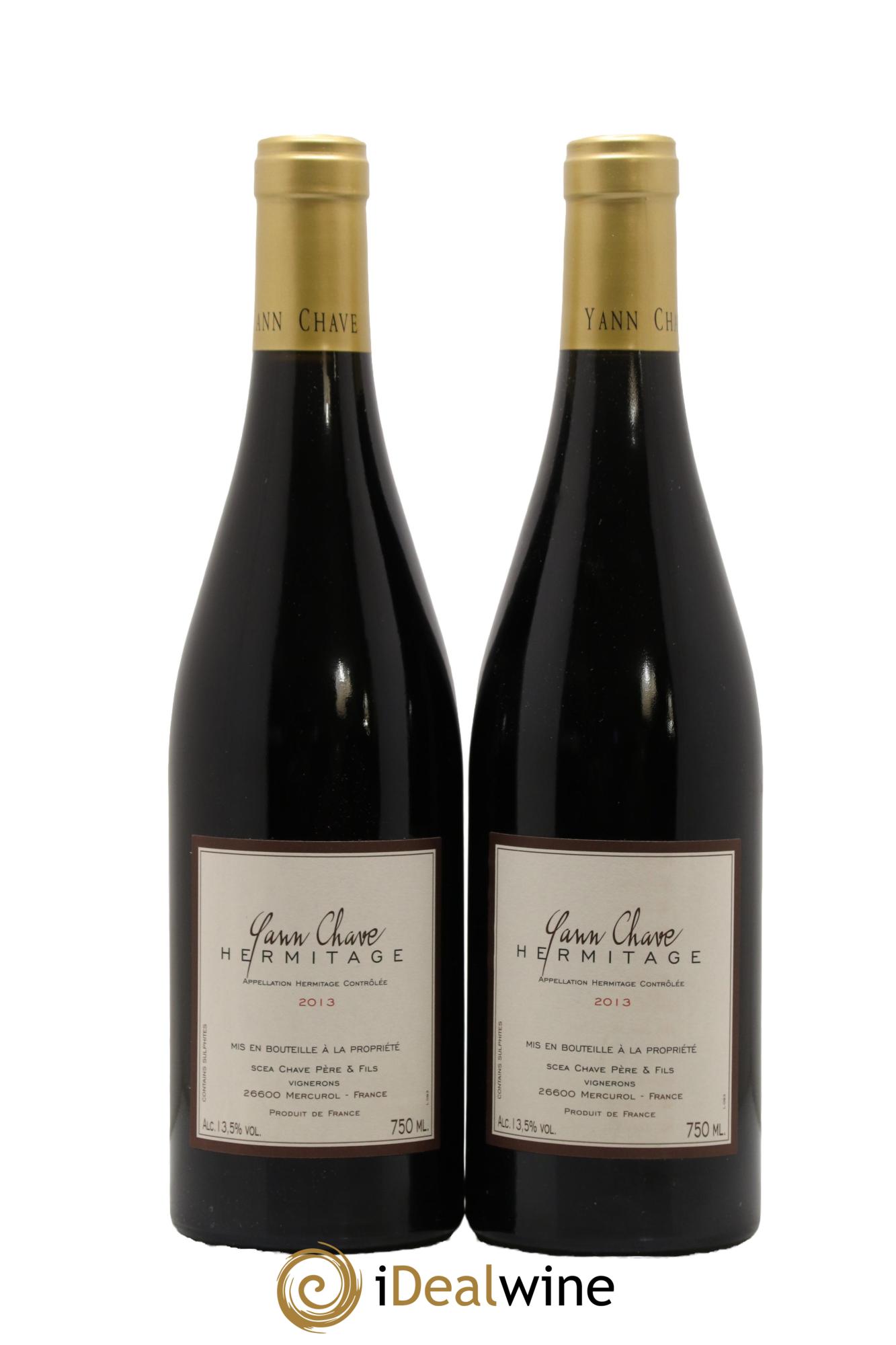 Hermitage Yann Chave 2013 - Lotto di 2 bottiglie - 0