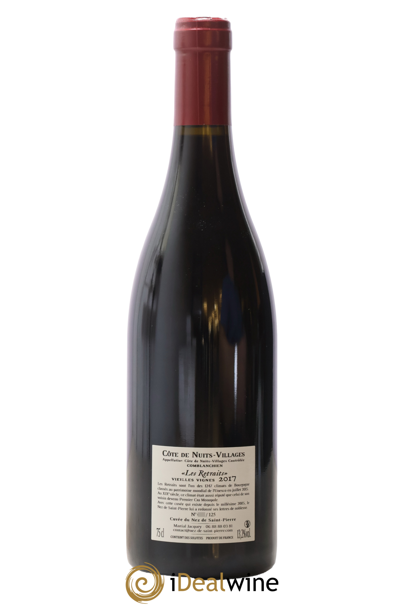 Côte de Nuits-Villages Les Retraits Jérôme Galeyrand 2017 - Lot of 1 bottle - 1