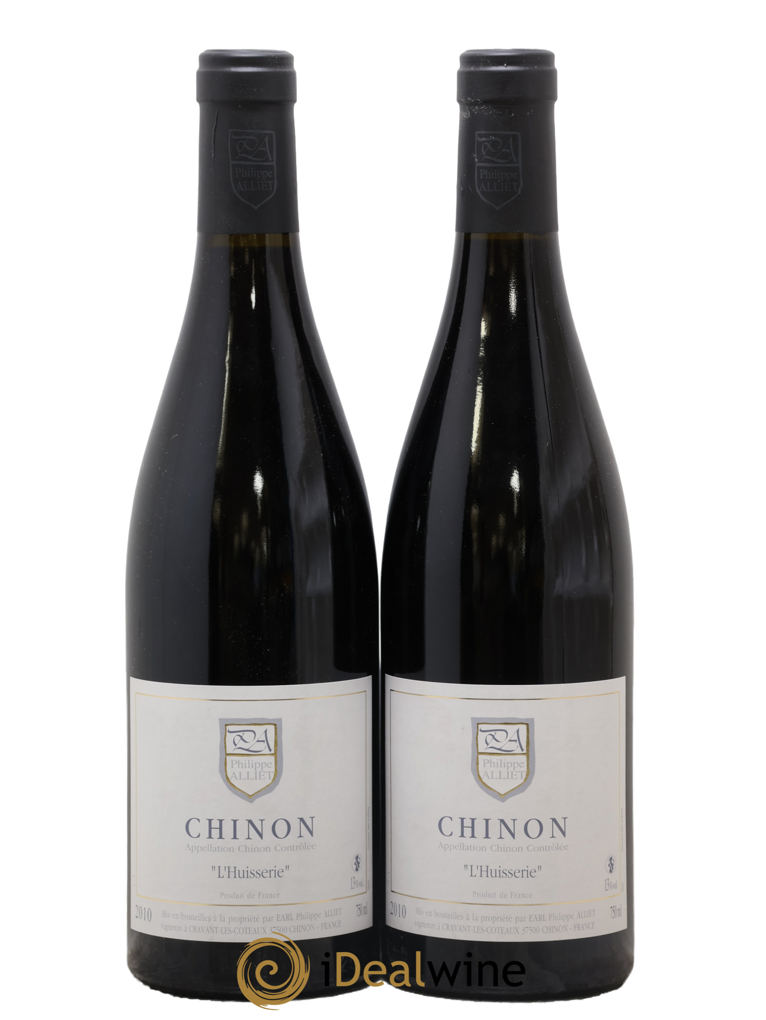 Chinon L'Huisserie Philippe Alliet 2010 - Lot of 2 bottles - 0