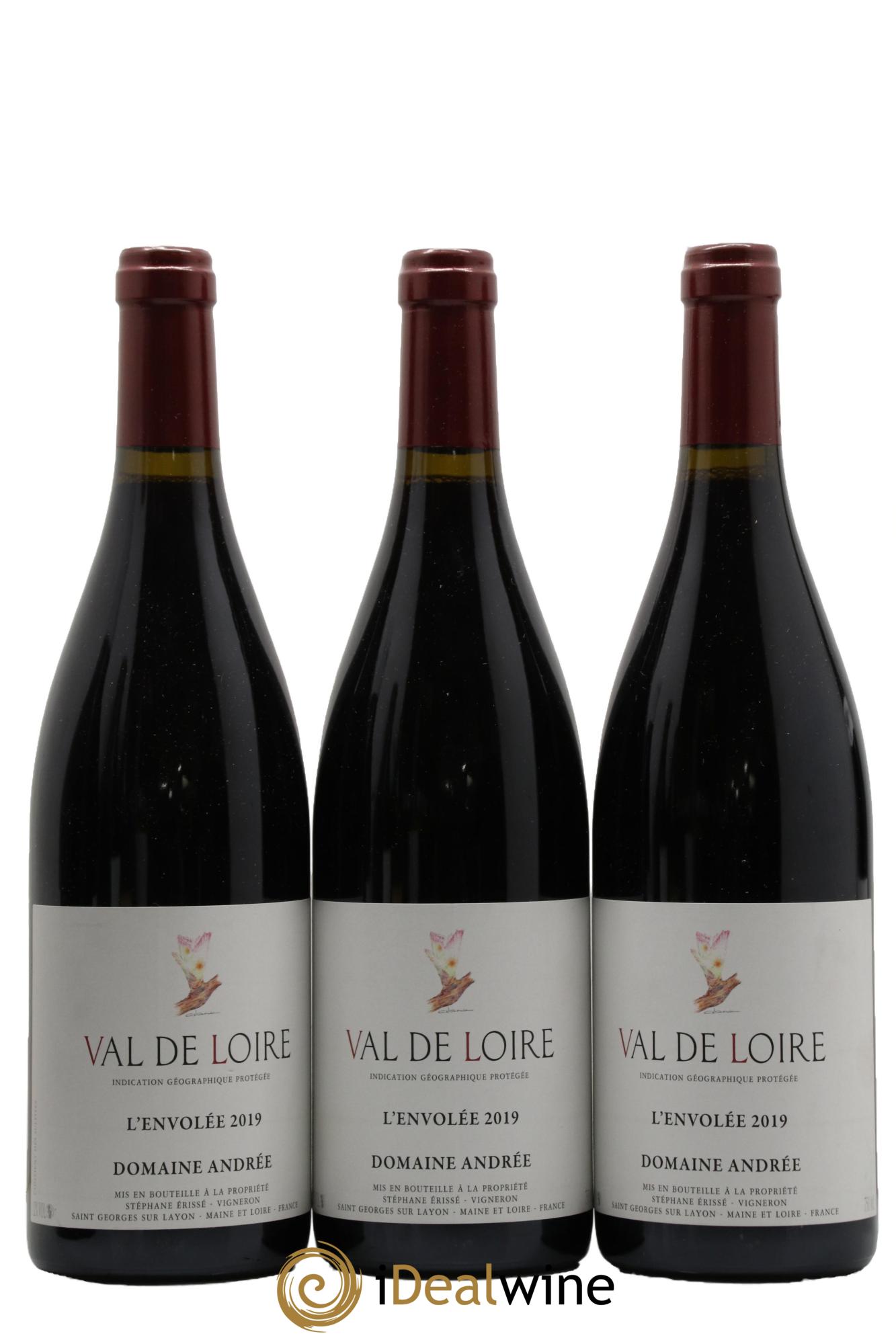 Val de Loire L'Envolée Domaine Andrée 2019 - Lot de 3 bouteilles - 0