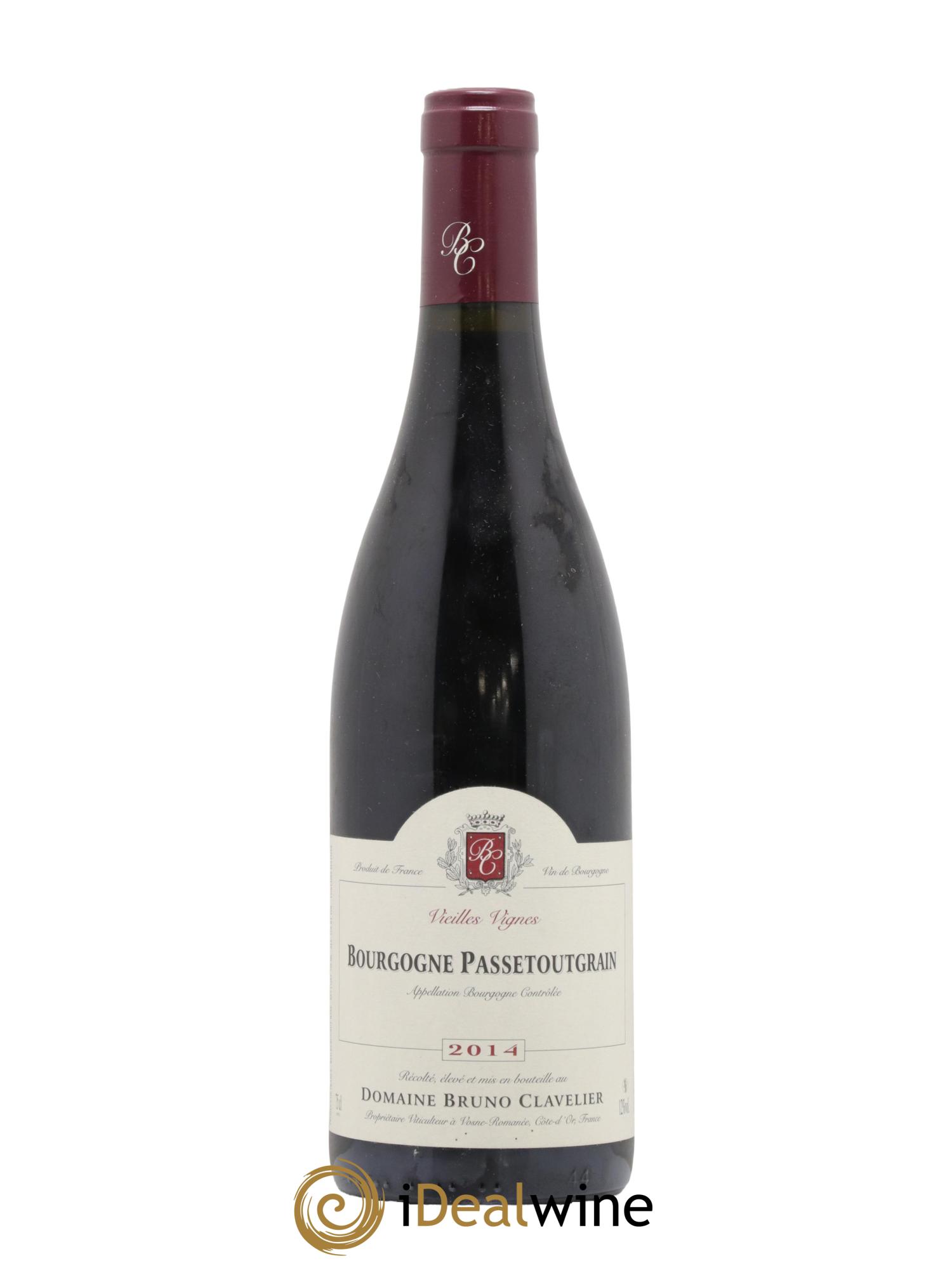 Bourgogne Passetoutgrain Vieilles Vignes Bruno Clavelier 2014 - Lot de 1 bouteille - 0