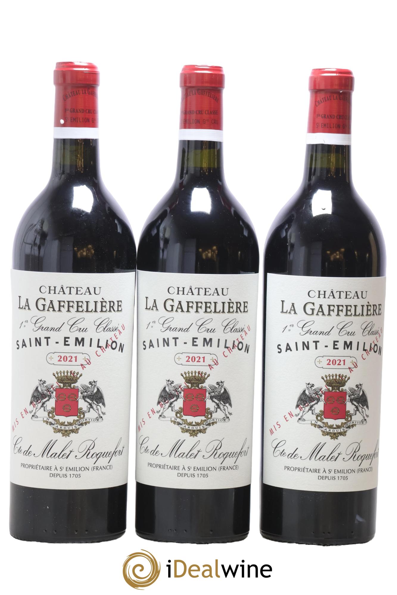 Château la Gaffelière 1er Grand Cru Classé B 2021 - Lot of 3 bottles - 0