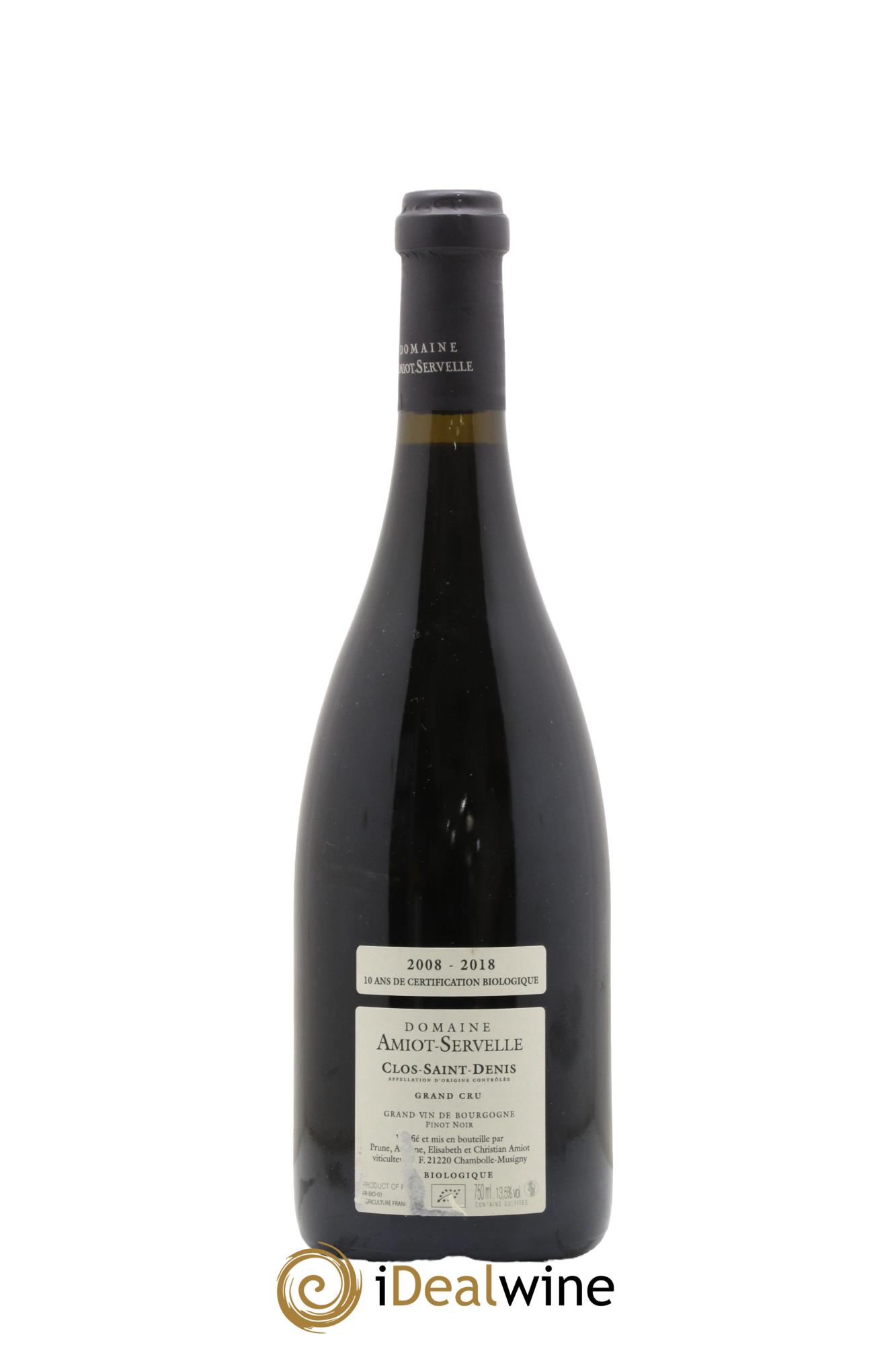 Clos Saint-Denis Grand Cru Amiot-Servelle 2018 - Lot of 1 bottle - 1