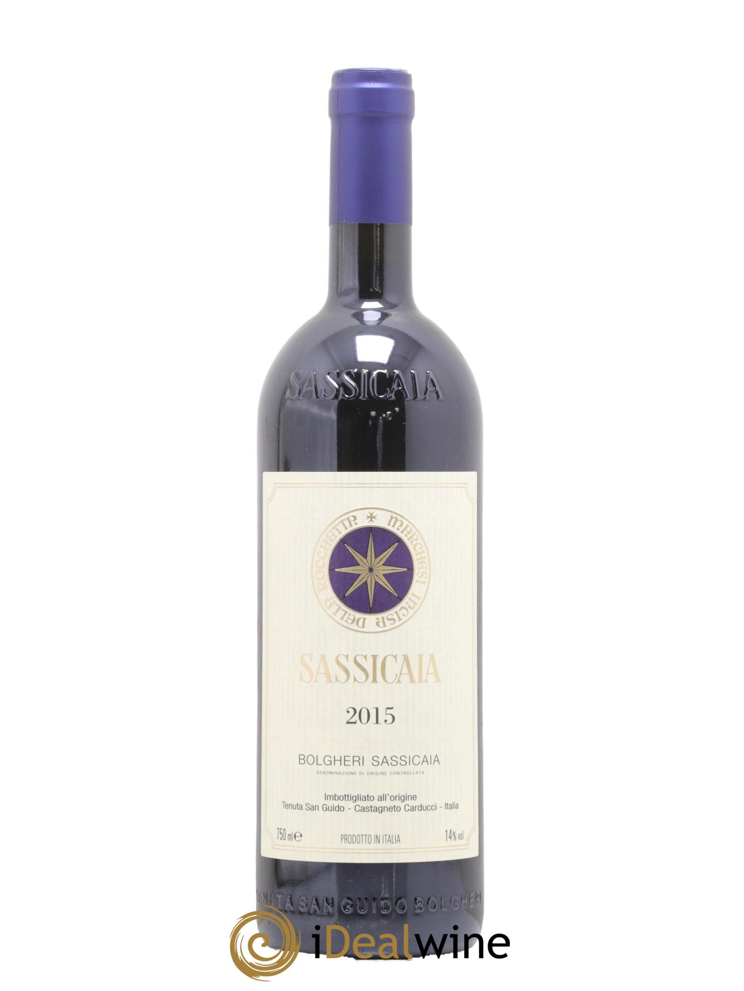 Bolgheri DOC Sassicaia Tenuta San Guido 2015 - Lot de 1 bouteille - 0