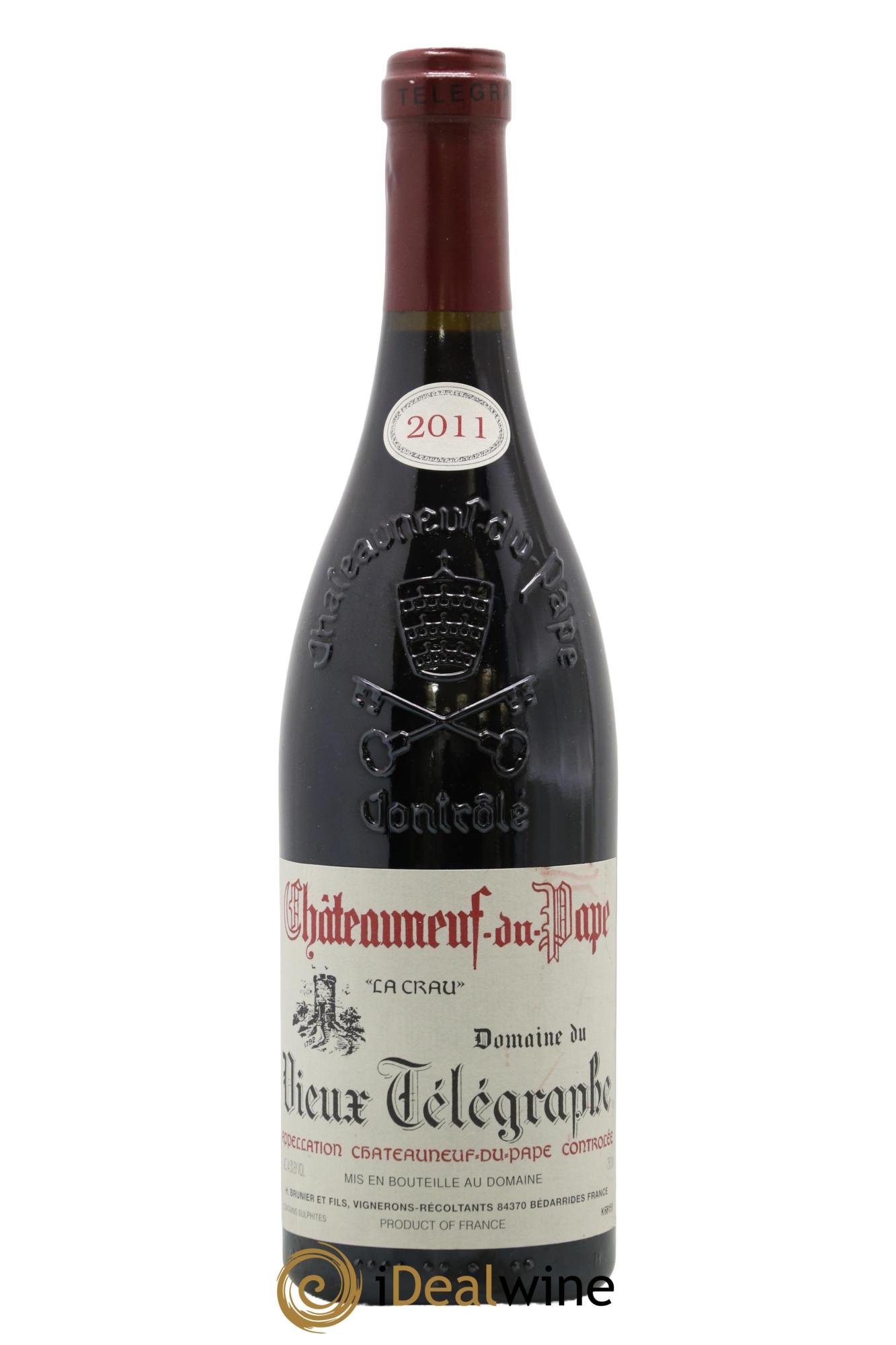 Châteauneuf-du-Pape Vieux Télégraphe (Domaine du) Vignobles Brunier 2011 - Lotto di 1 bottiglia - 0