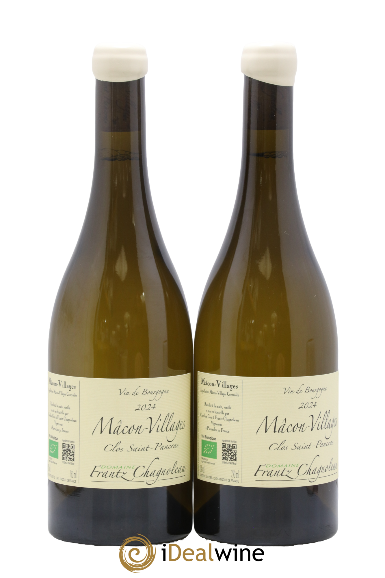 Mâcon Clos Saint Pancras Frantz Chagnoleau (Domaine) 2024 - Lot de 2 bouteilles - 0