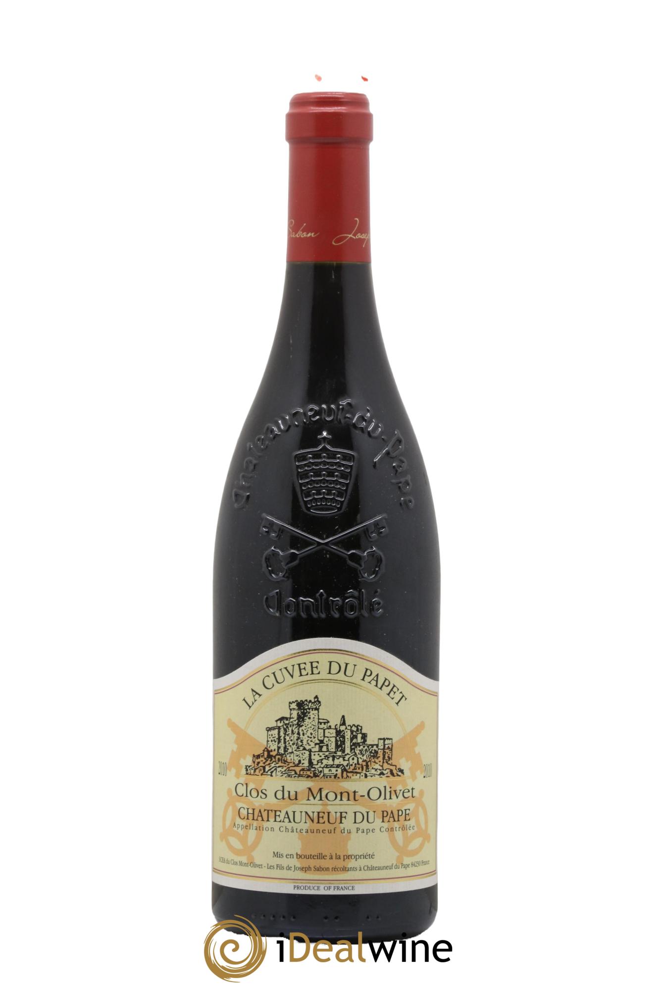 Châteauneuf-du-Pape Cuvée du Papet Clos du Mont-Olivet 2010 - Lot de 1 bouteille - 0