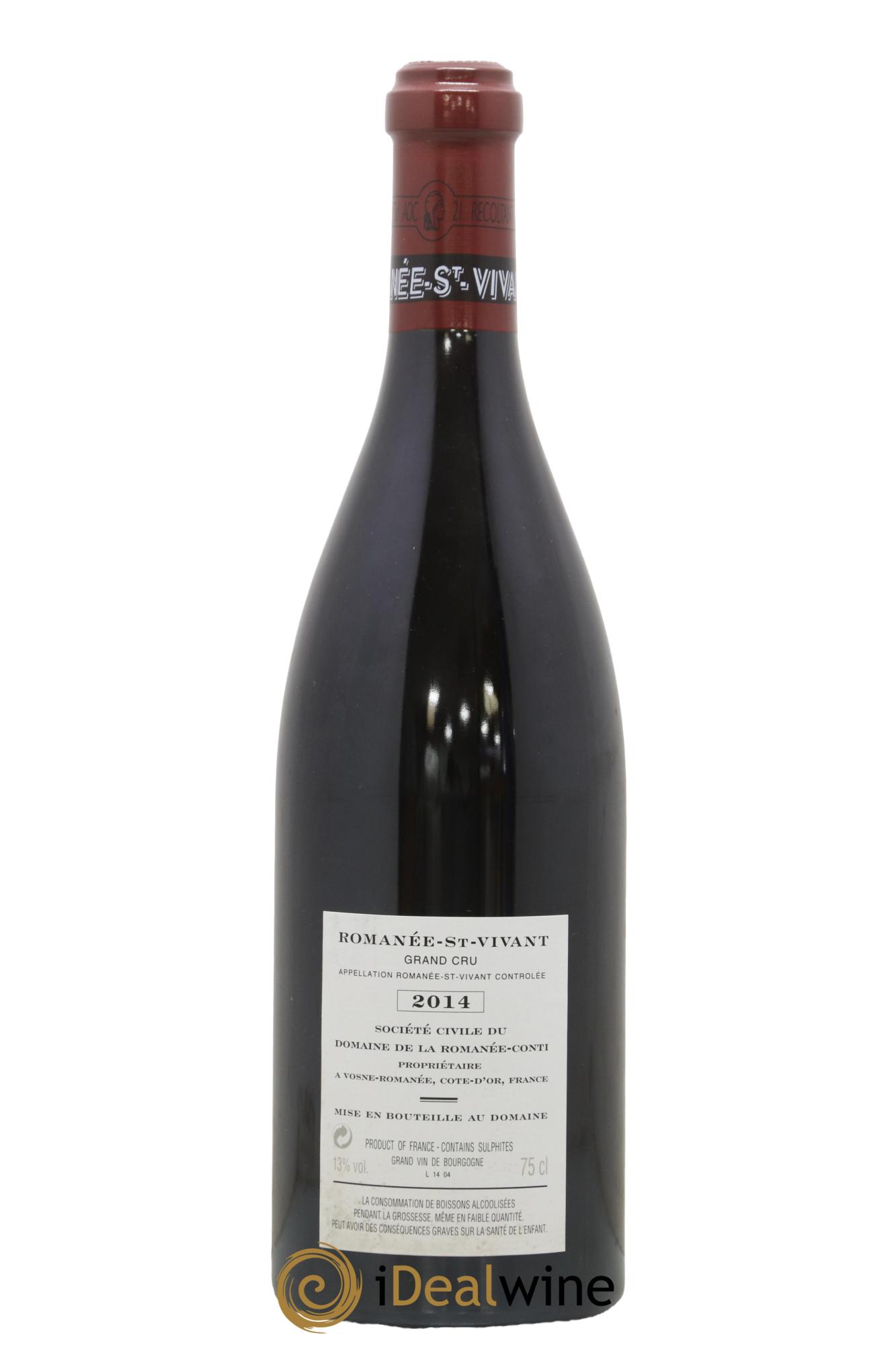 Romanée-Saint-Vivant Grand Cru Domaine de la Romanée-Conti 2014 - Lotto di 1 bottiglia - 1