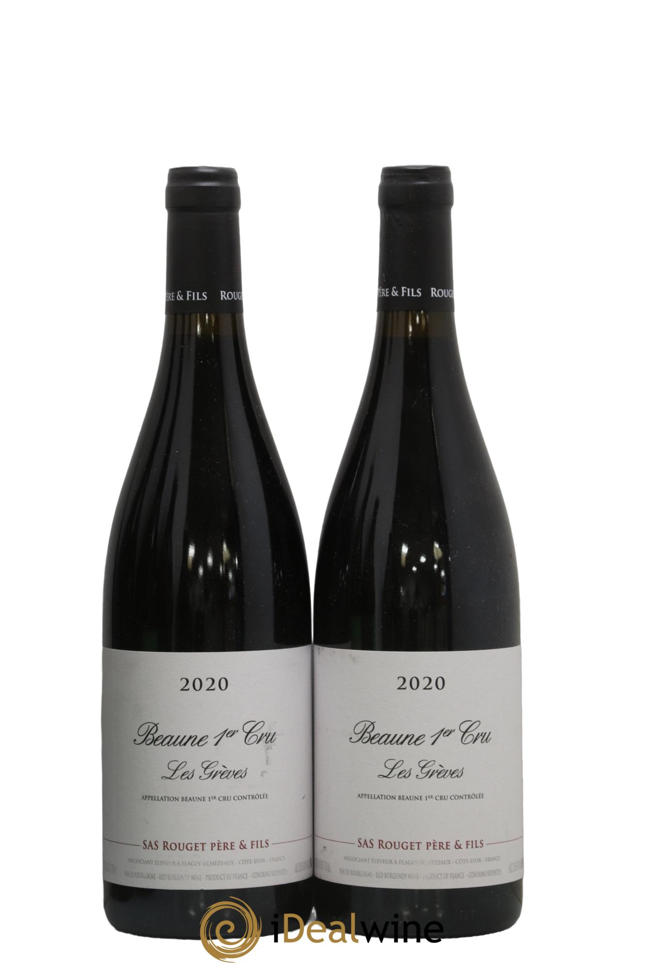 Beaune 1er Cru Les Grèves Rouget Père et Fils 2020 - Lot de 2 bouteilles - 0