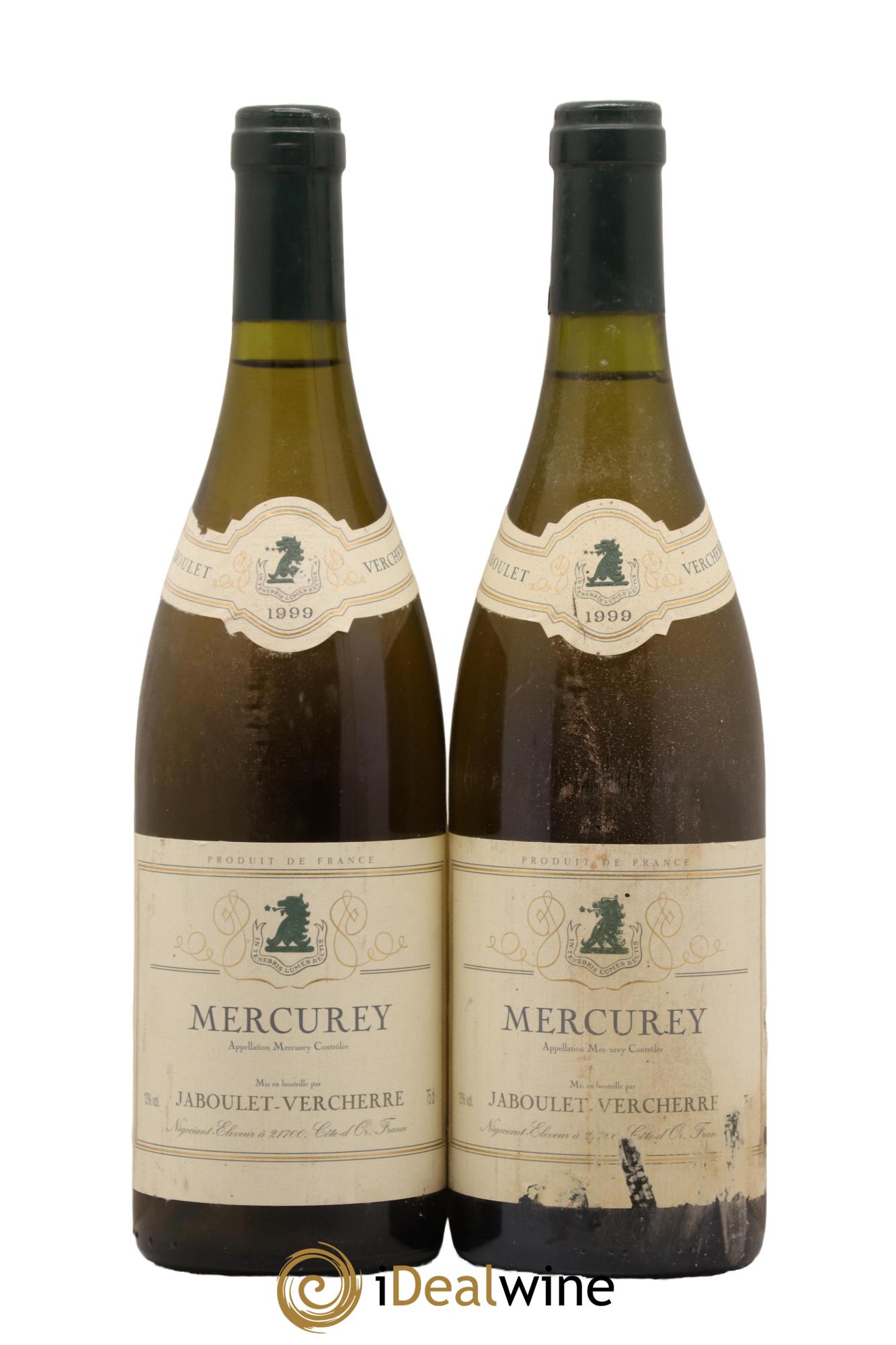 Mercurey Domaine Jaboulet Verchere 1999 - Lot de 2 bouteilles - 0