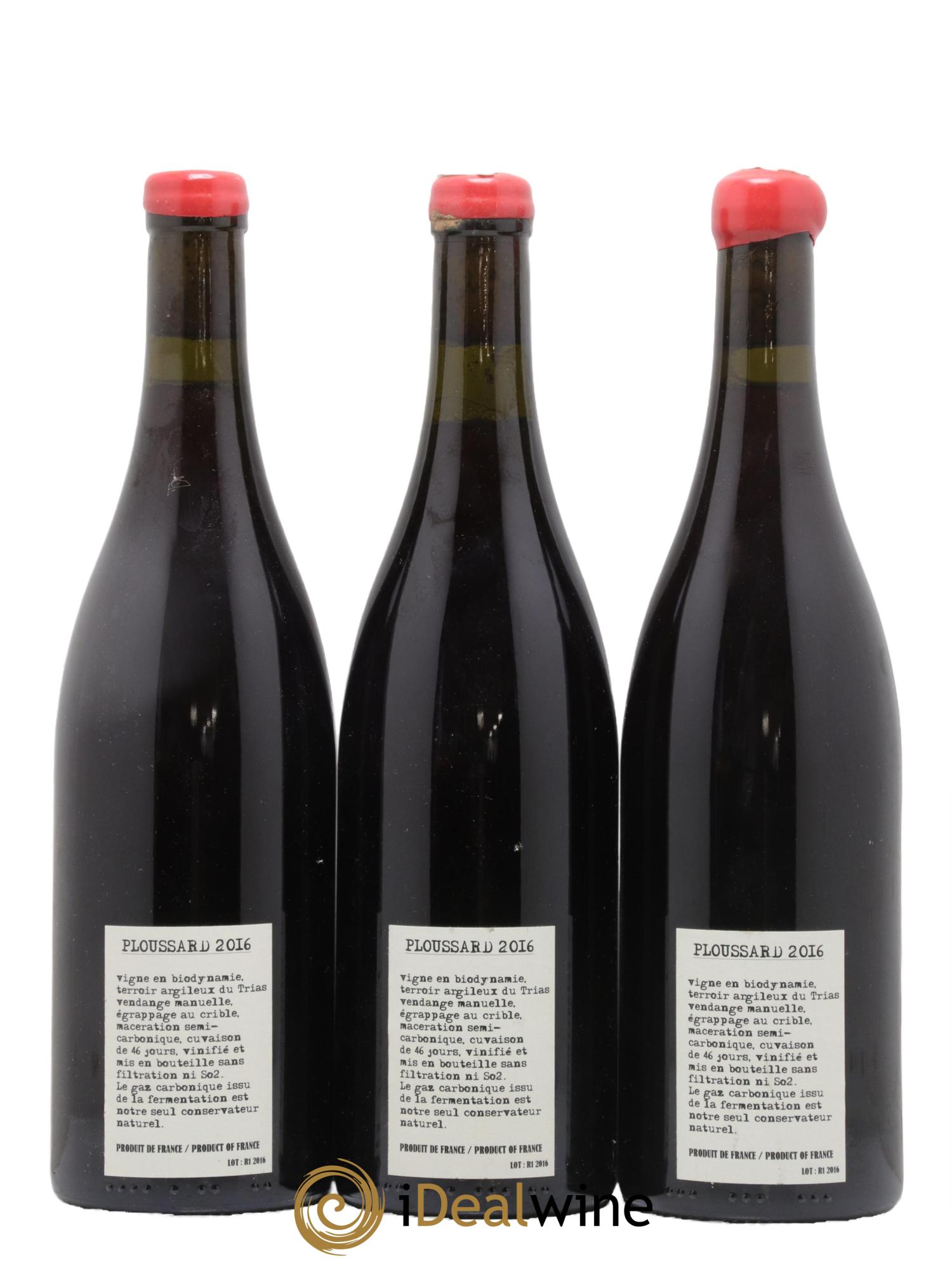 Arbois-Pupillin Ploussard Adeline Houillon & Renaud Bruyère 2016 - Lot de 3 bouteilles - 1
