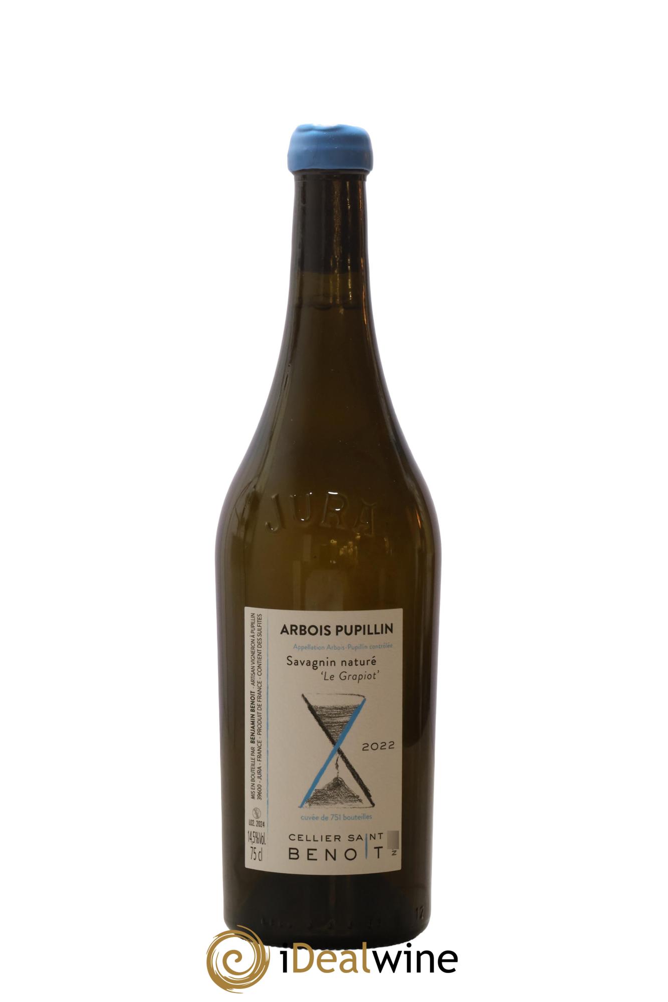 Arbois-Pupillin Le Grapiot Cellier Saint Benoît 2022 - Lot de 1 bouteille - 0