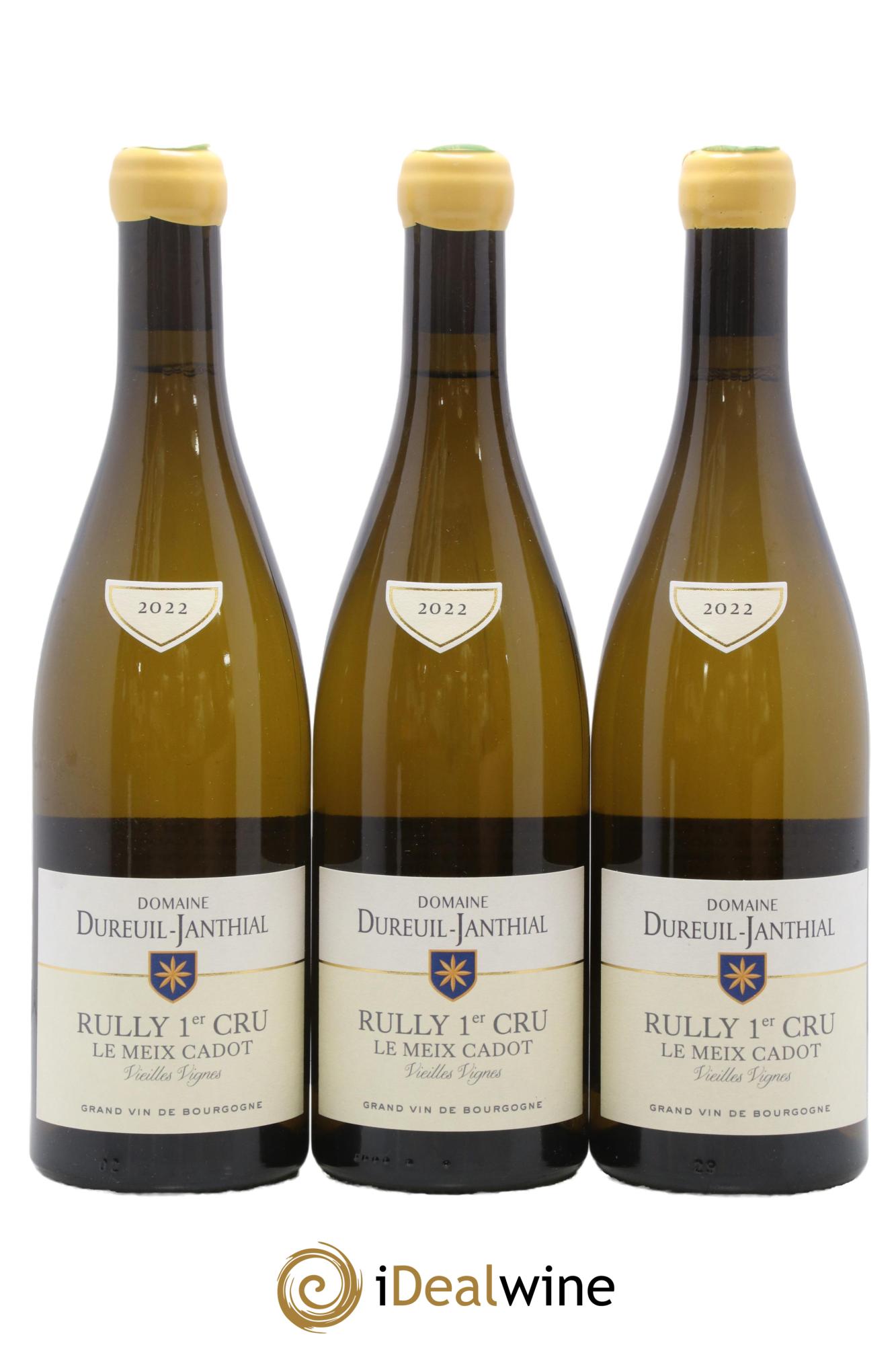 Rully 1er Cru Le Meix Cadot Vieilles Vignes Vincent Dureuil-Janthial 2022 - Posten von 3 Flaschen - 0