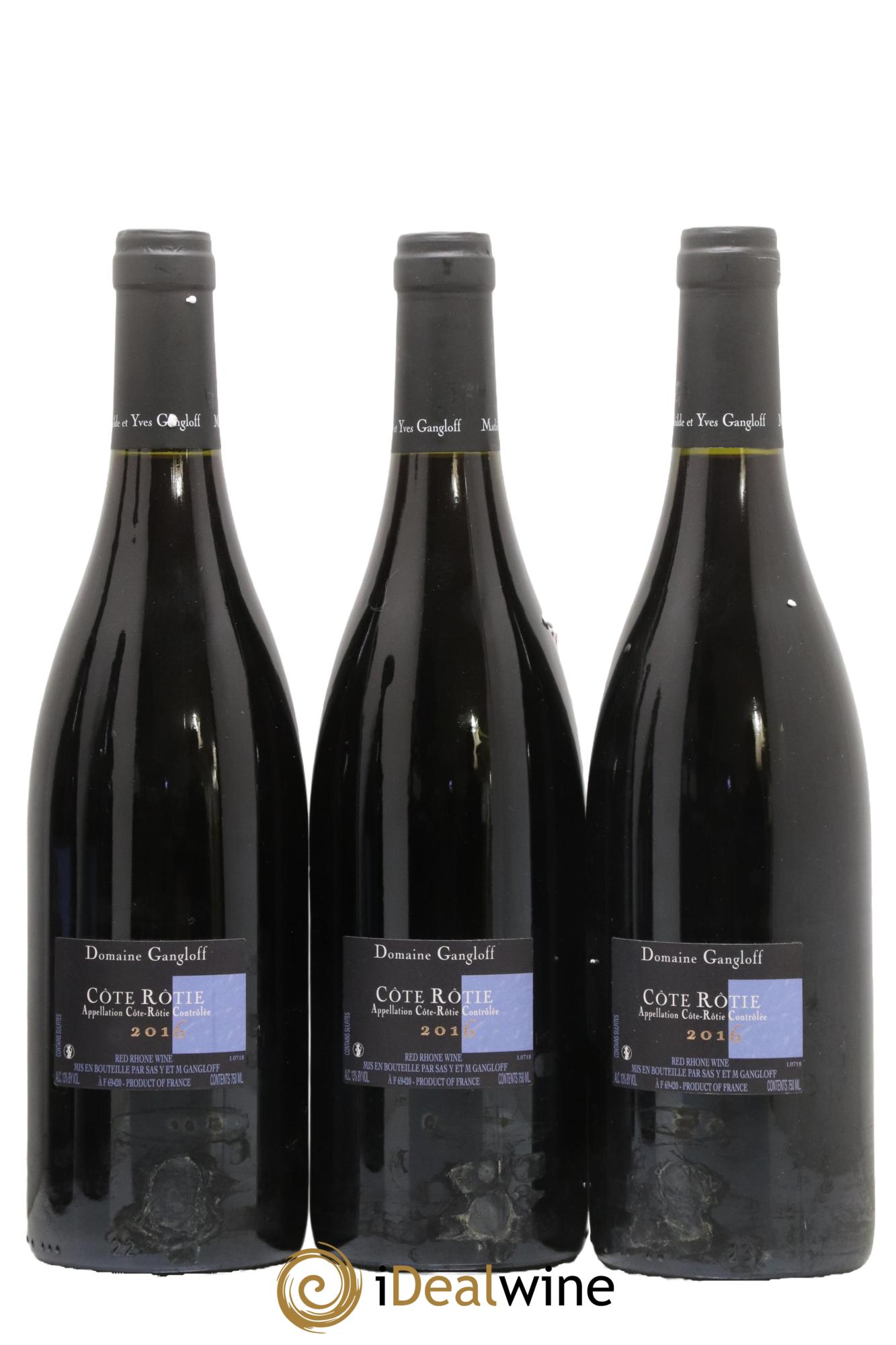 Côte-Rôtie La Barbarine Gangloff (Domaine) 2016 - Lot of 3 bottles - 1