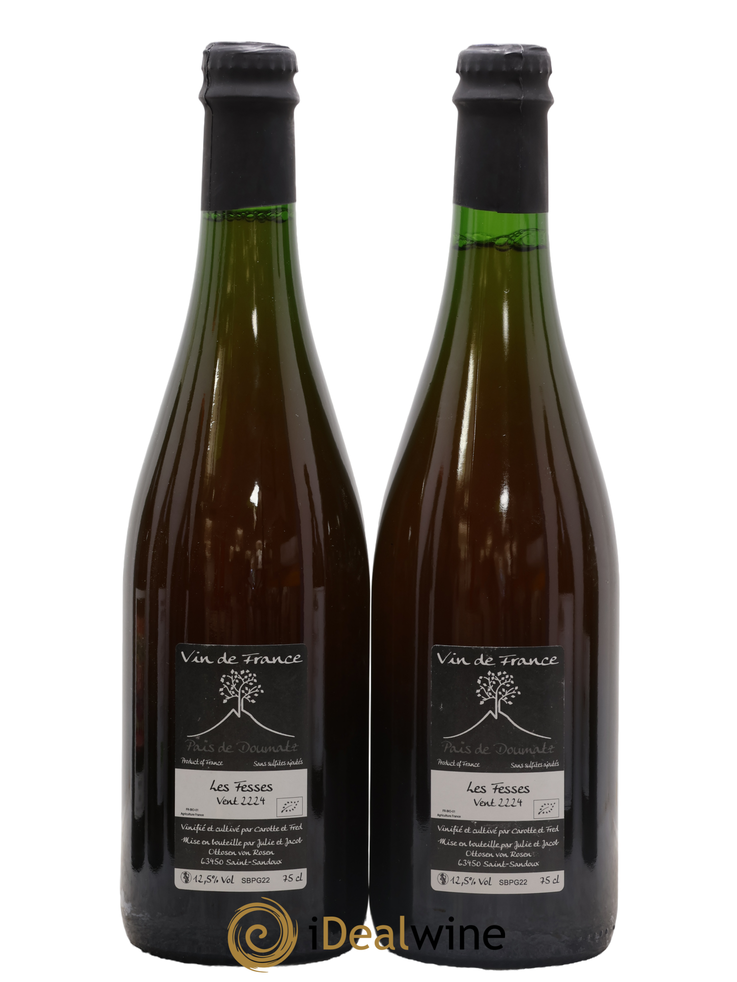 Vin de France Les Fesses Vignoble de l'Arbre Blanc 2022 - Lotto di 2 bottiglie - 1