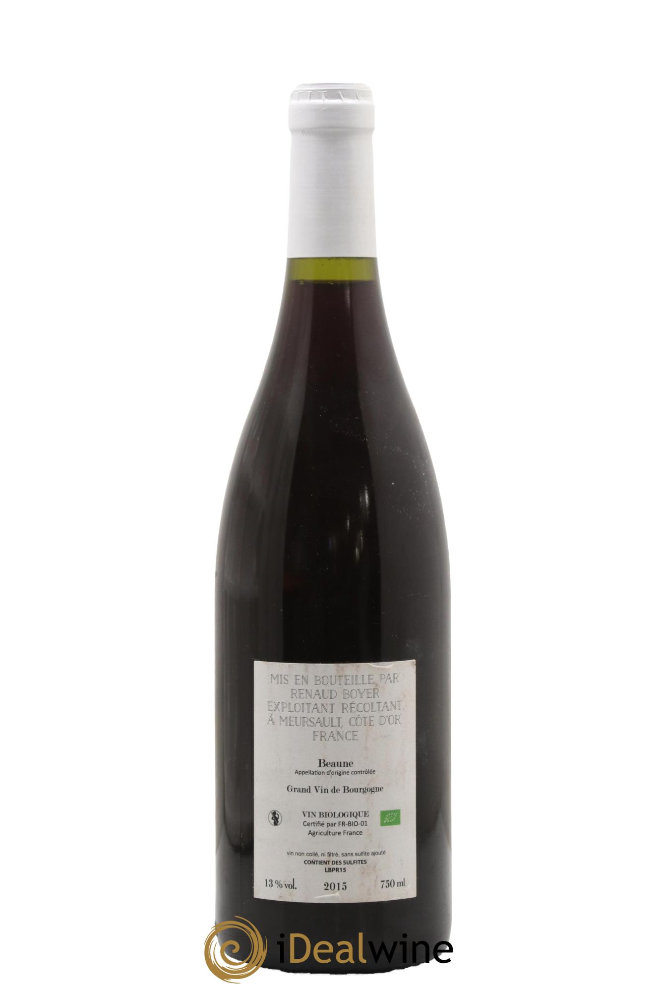 Beaune Les Prévolles Renaud Boyer 2015 - Lot de 1 bouteille - 1