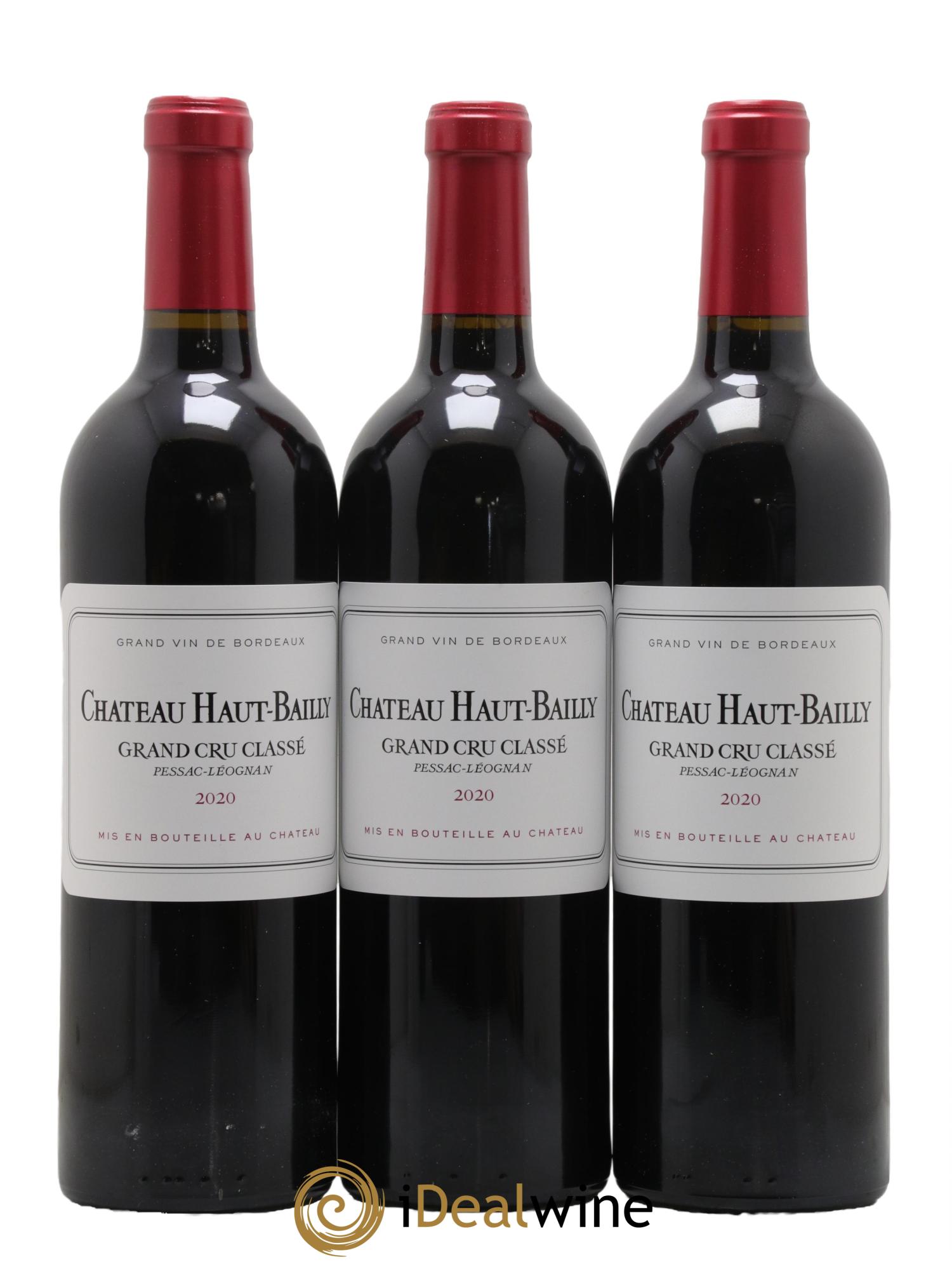 Château Haut-Bailly Cru Classé de Graves 2020 - Lot de 3 bouteilles - 0