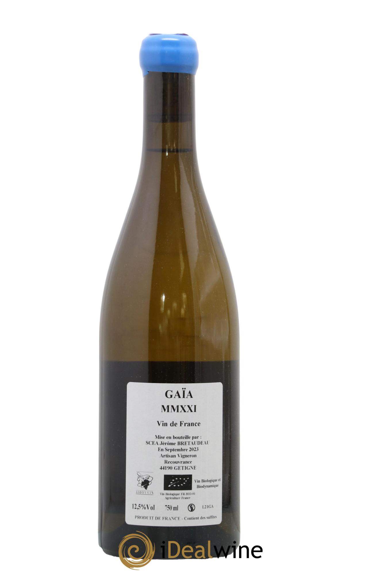 Muscadet-Sèvre-et-Maine Gaia Jérôme Bretaudeau - Domaine de Bellevue 2021 - Lot of 1 bottle - 1