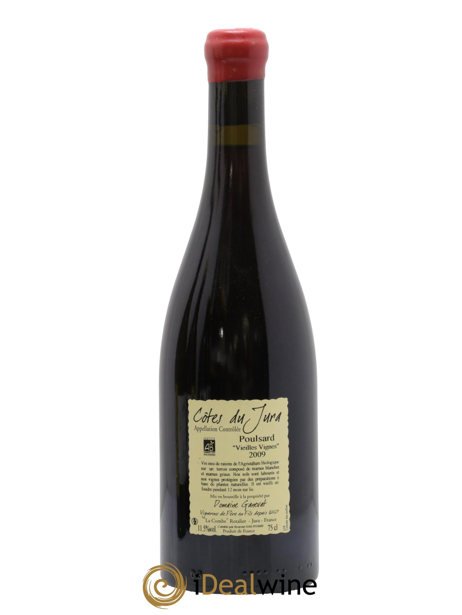 Côtes du Jura Cuvée De L'Enfant Terrible Poulsard Vieilles Vignes Ganevat 2009 - Lot de 1 bouteille - 1