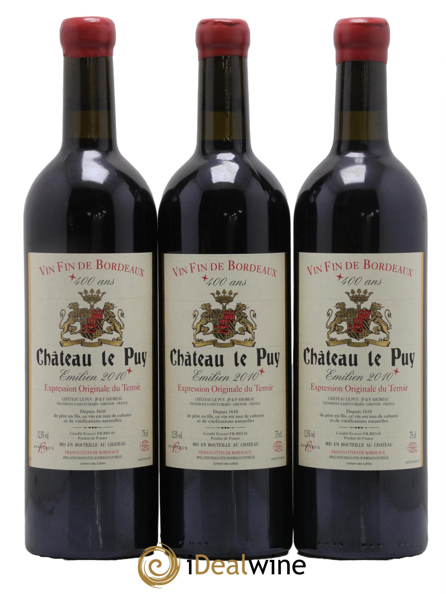 Le Puy - Cuvée Emilien 2010 - Lot de 12 bouteilles - 1