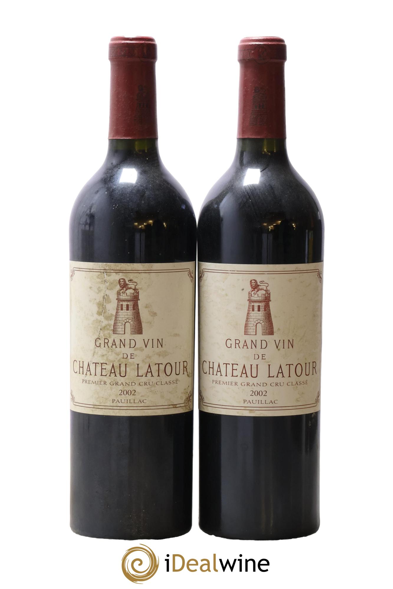 Château Latour 1er Grand Cru Classé 2002 - Lot de 2 bouteilles - 0
