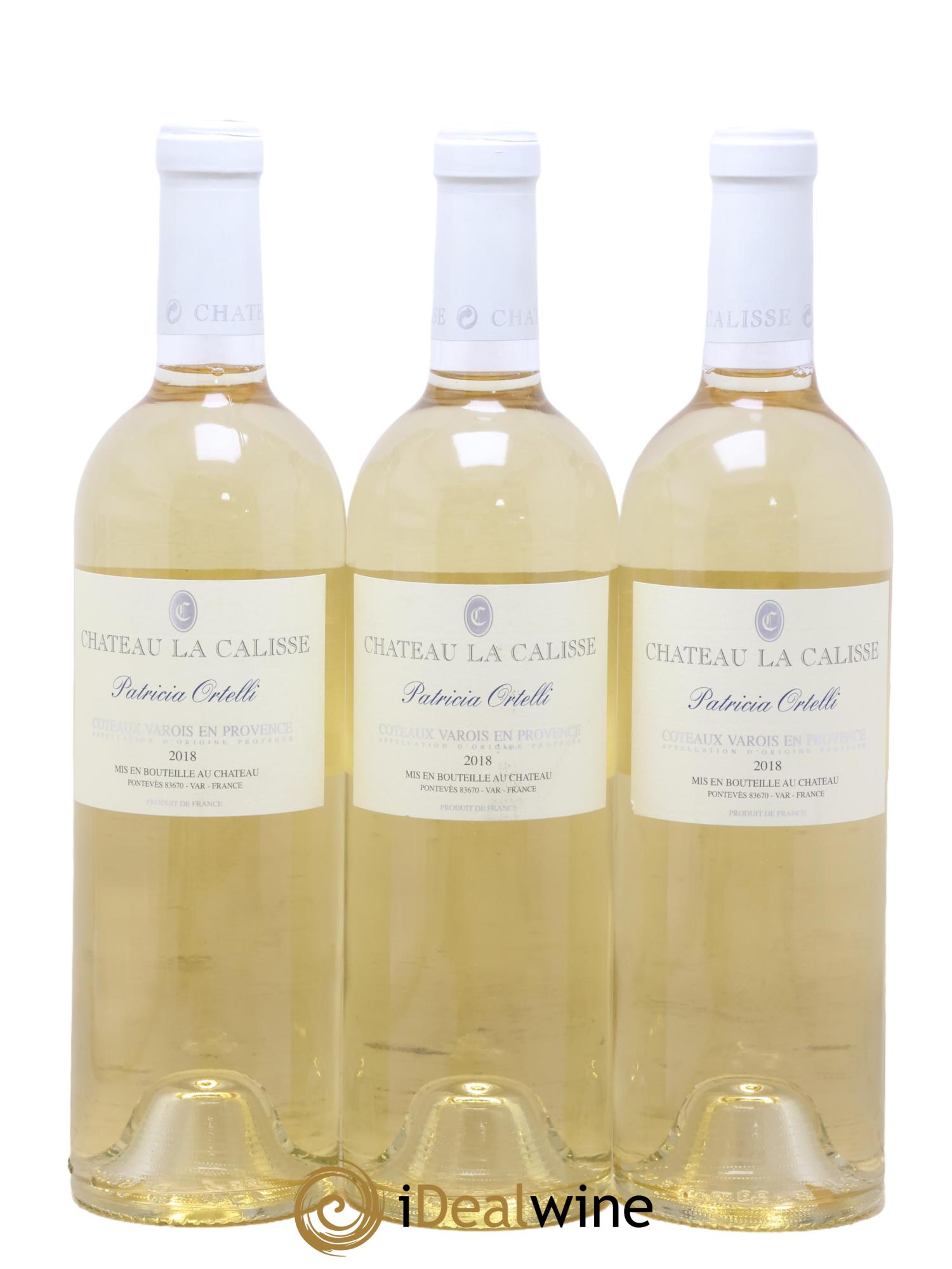 Côtes de Provence Coteaux Varois Château La Calisse Patricia Ortelli 2018 - Lot de 3 bouteilles - 0