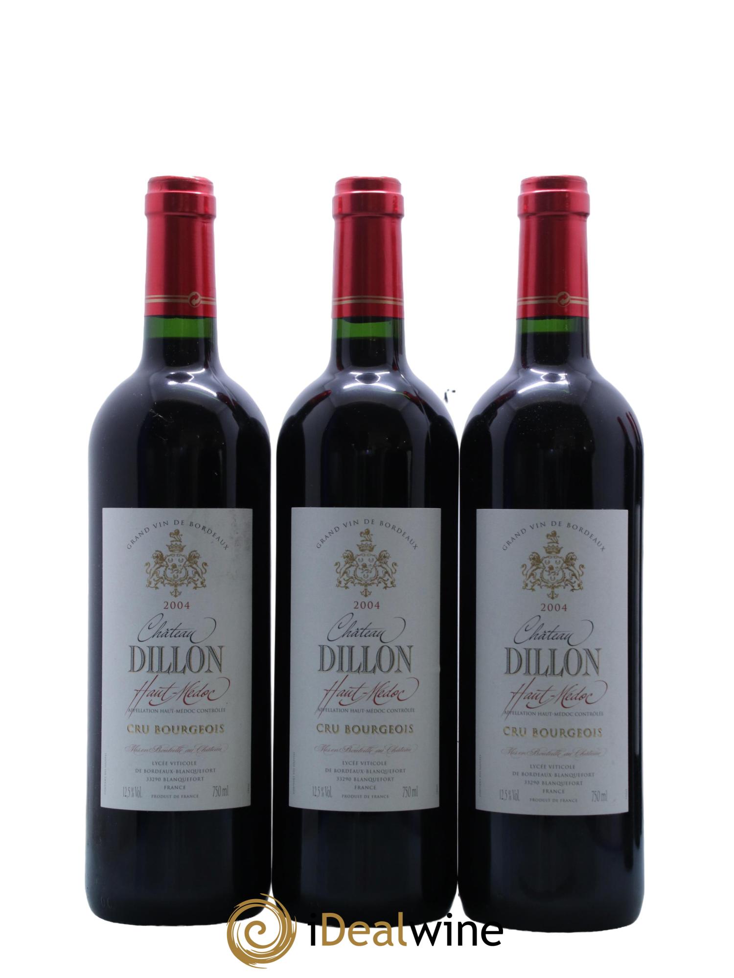 Château Dillon Cru Bourgeois  2004 - Posten von 6 Flaschen - 1