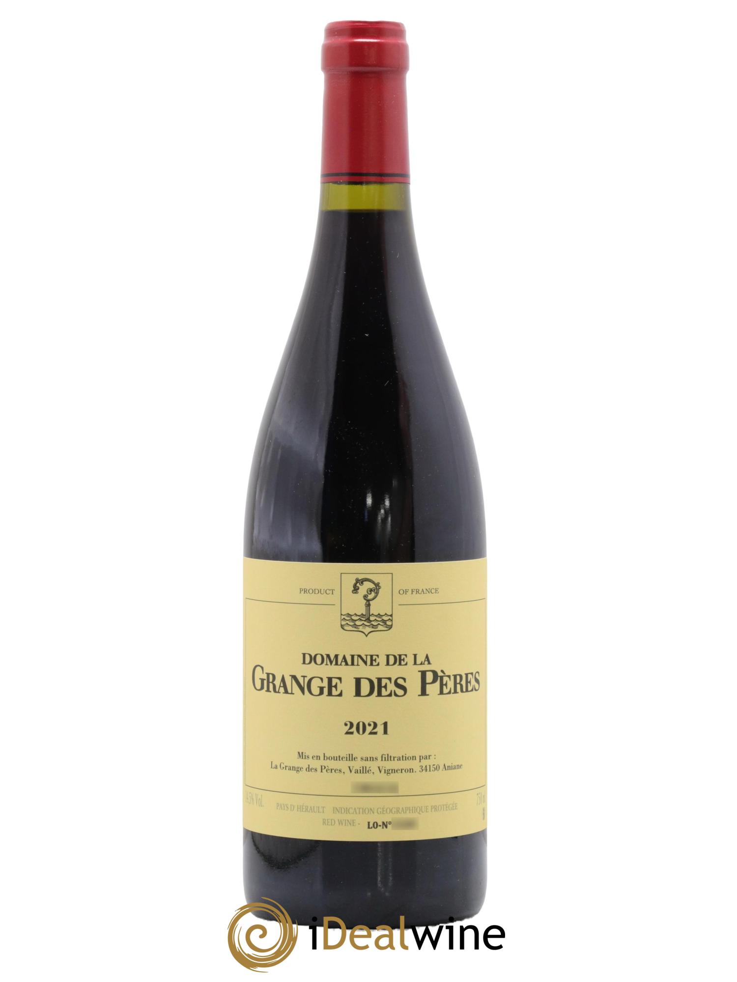 IGP Pays d'Hérault Grange des Pères Laurent Vaillé 2021 - Lot de 1 bouteille - 0
