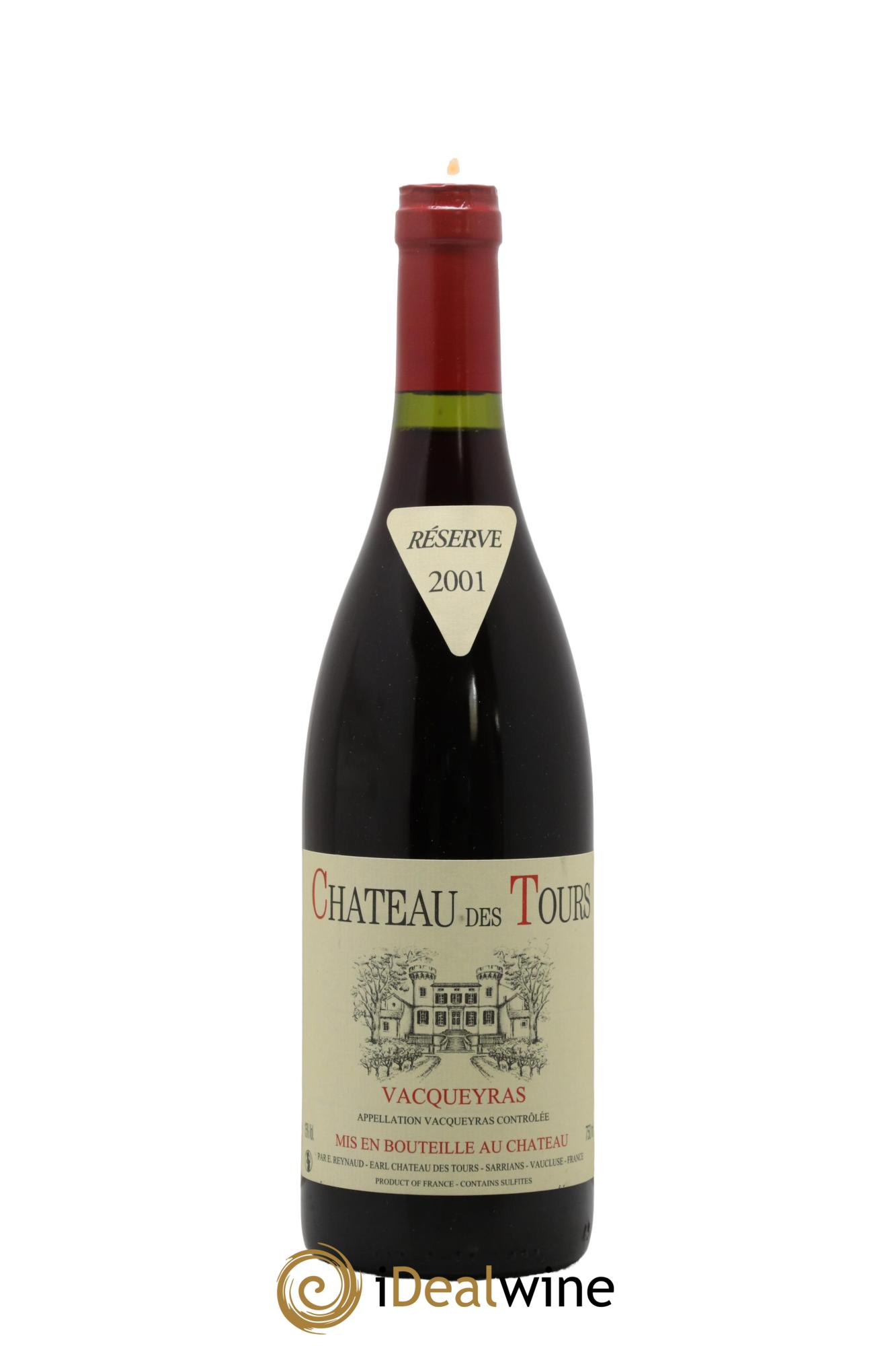 Vacqueyras Château des Tours Emmanuel Reynaud 2001 - Lot de 1 bouteille - 0