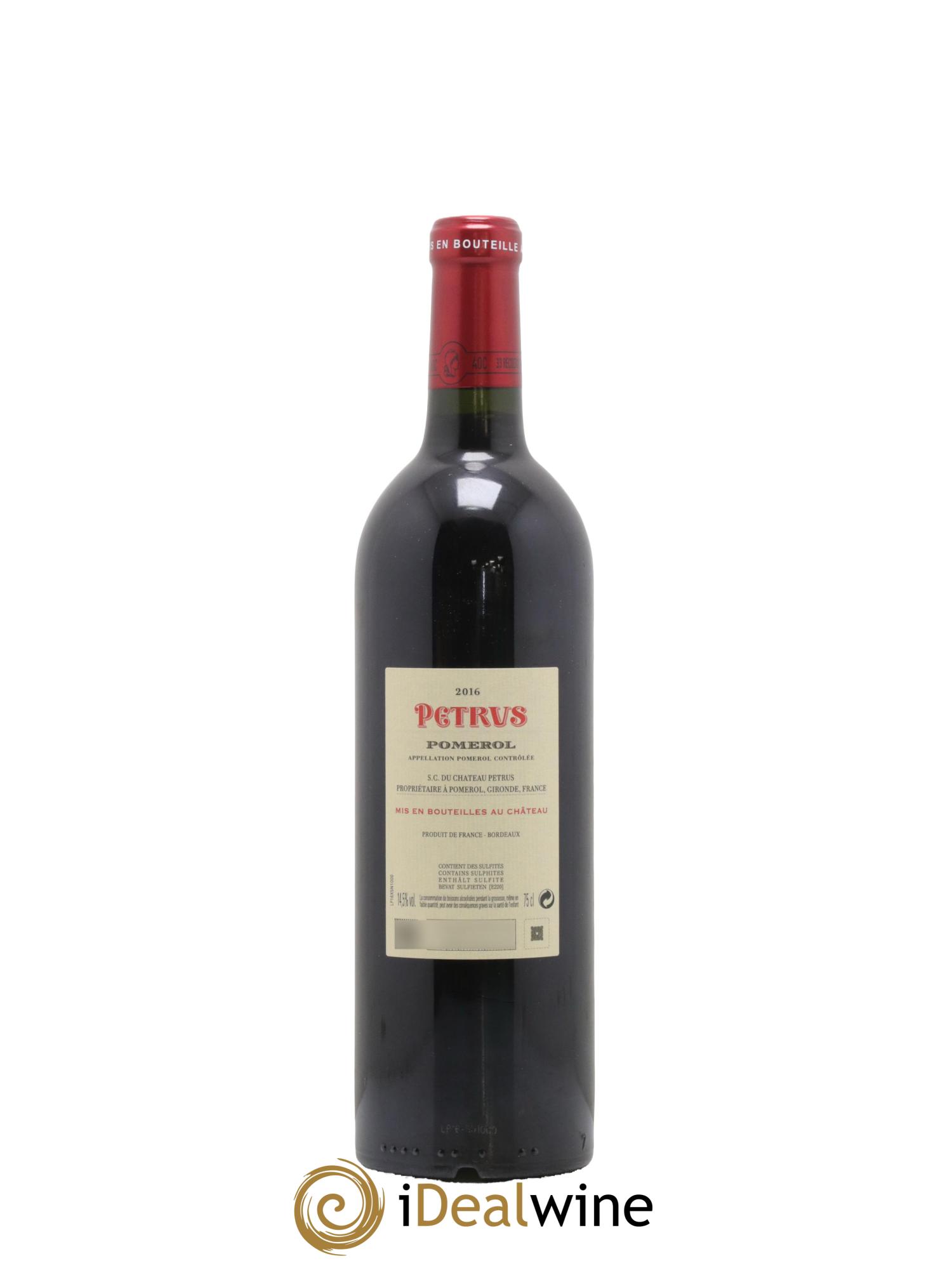 Petrus 2016 - Lot de 1 bouteille - 1