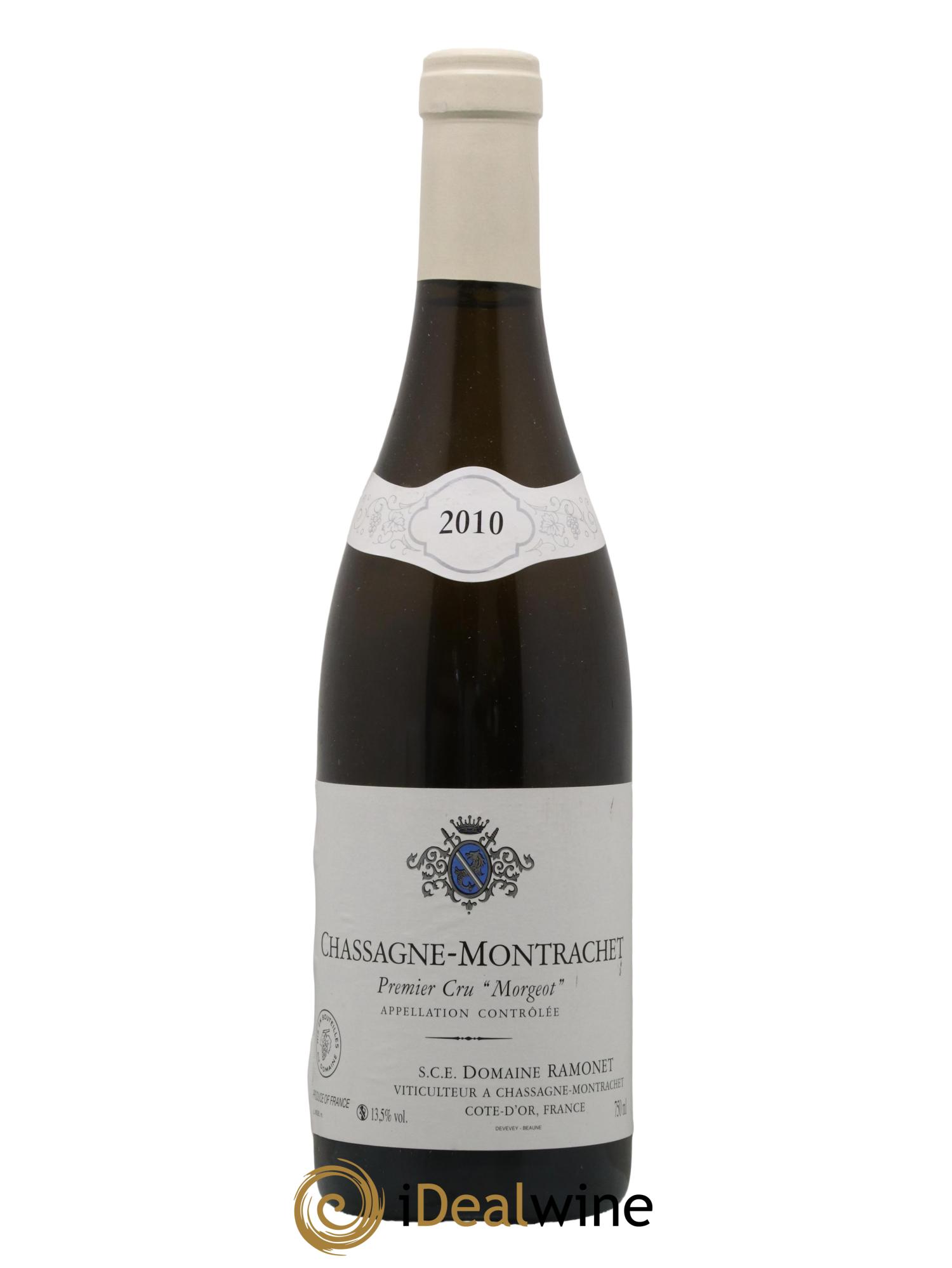Chassagne-Montrachet 1er Cru Morgeot Ramonet (Domaine) 2010 - Lot de 1 bouteille - 0