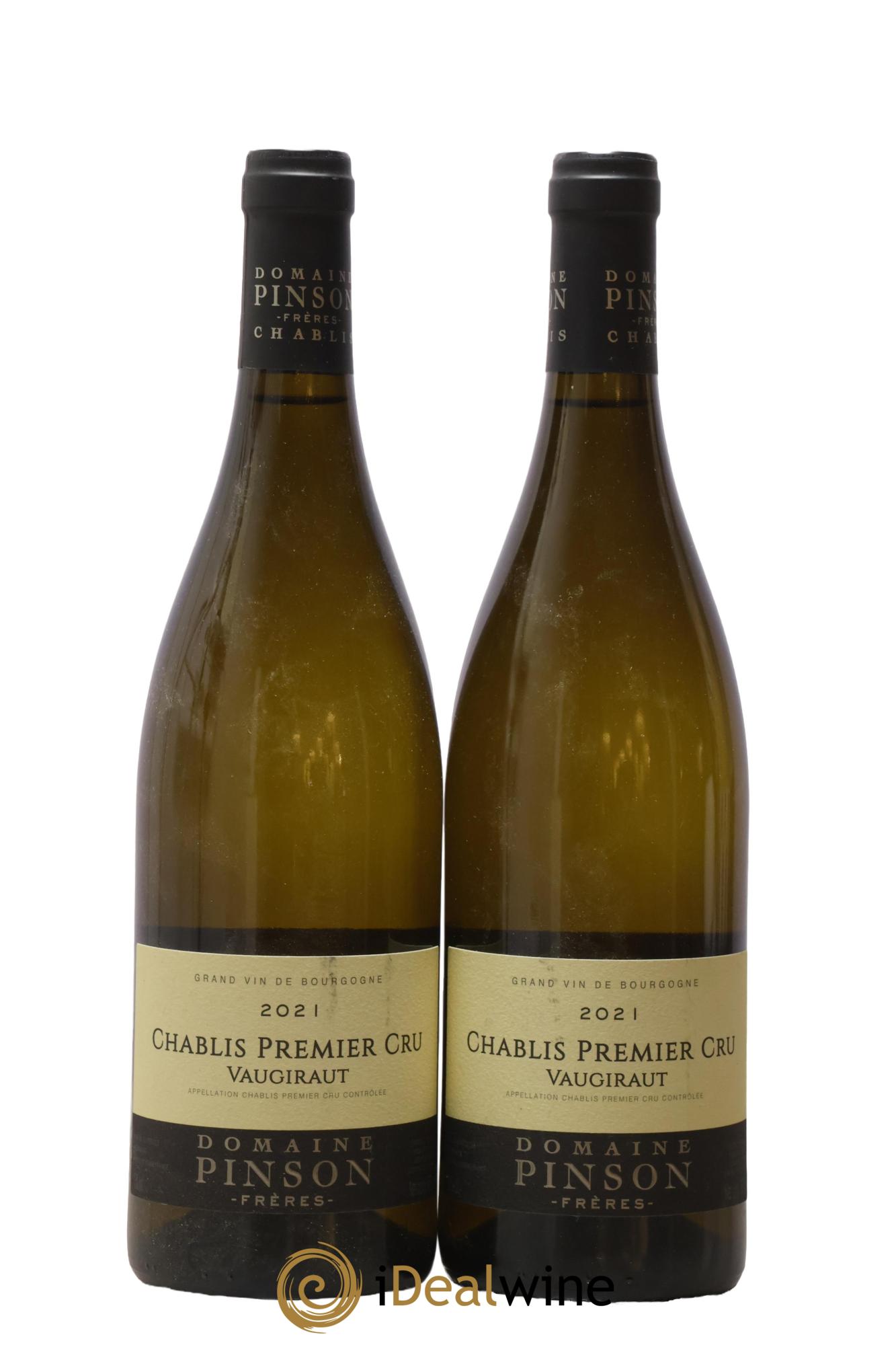 Chablis 1er Cru Vaugiraut Pinson 2021 - Lot de 2 bouteilles - 0
