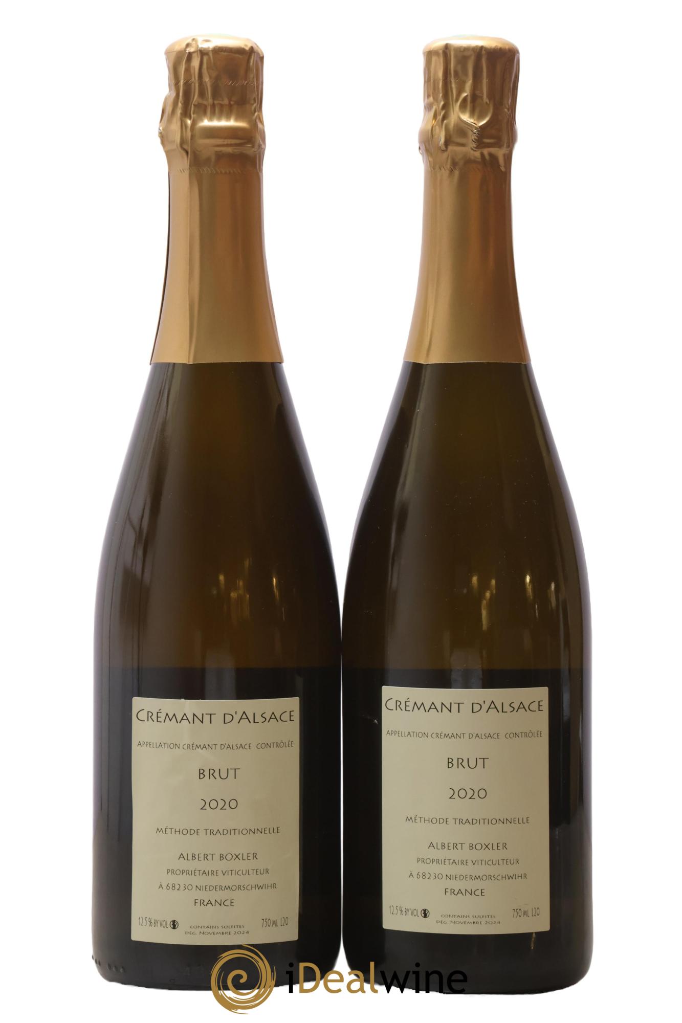 Crémant d'Alsace Albert Boxler 2020 - Lot de 2 bouteilles - 1