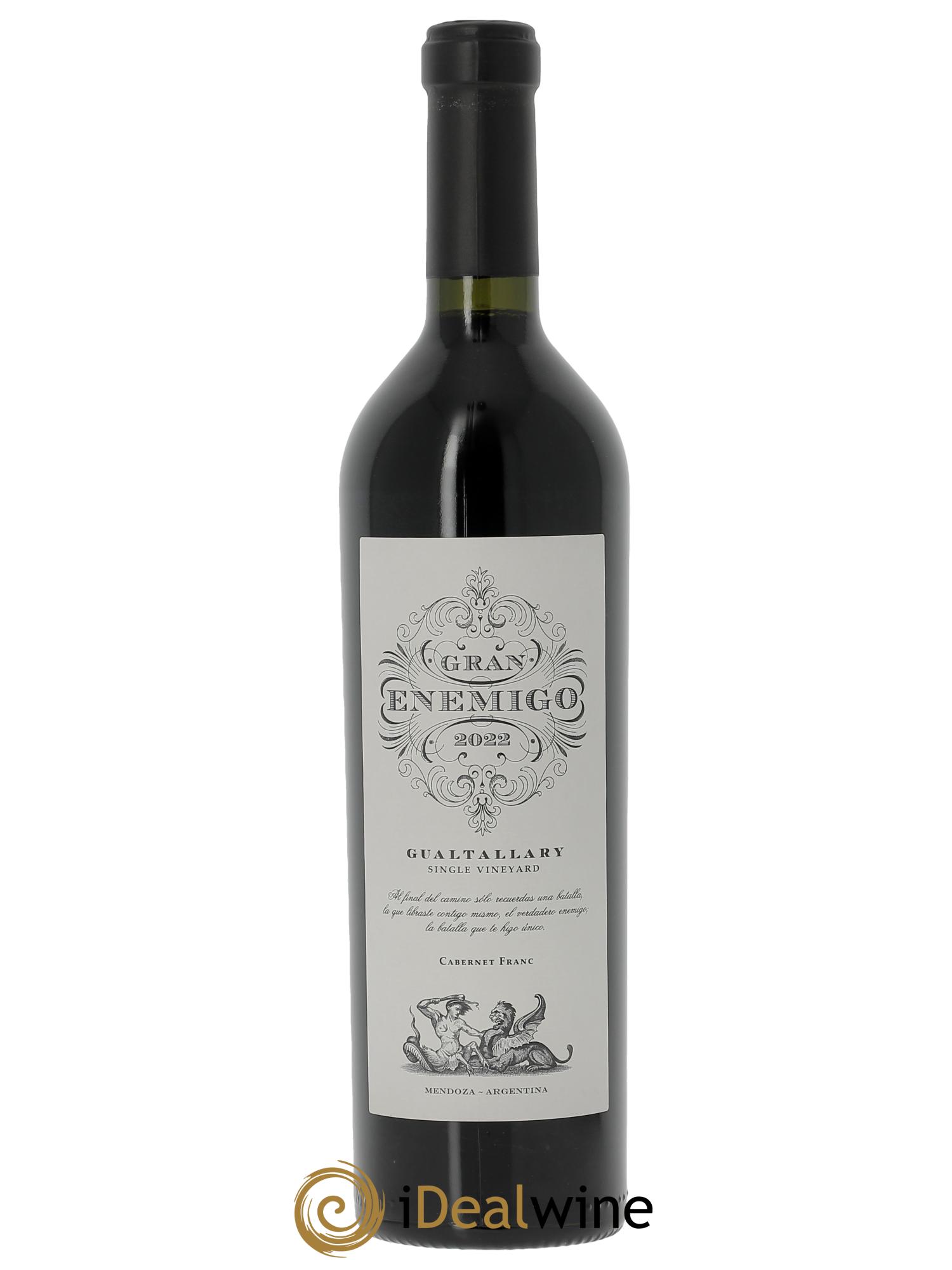 Mendoza Gran Enemigo Gualtallary Single Vineyard El Enemigo (Original-holzkiste ab 6 Fl.) 2022 - Posten von 1 Flasche - 0