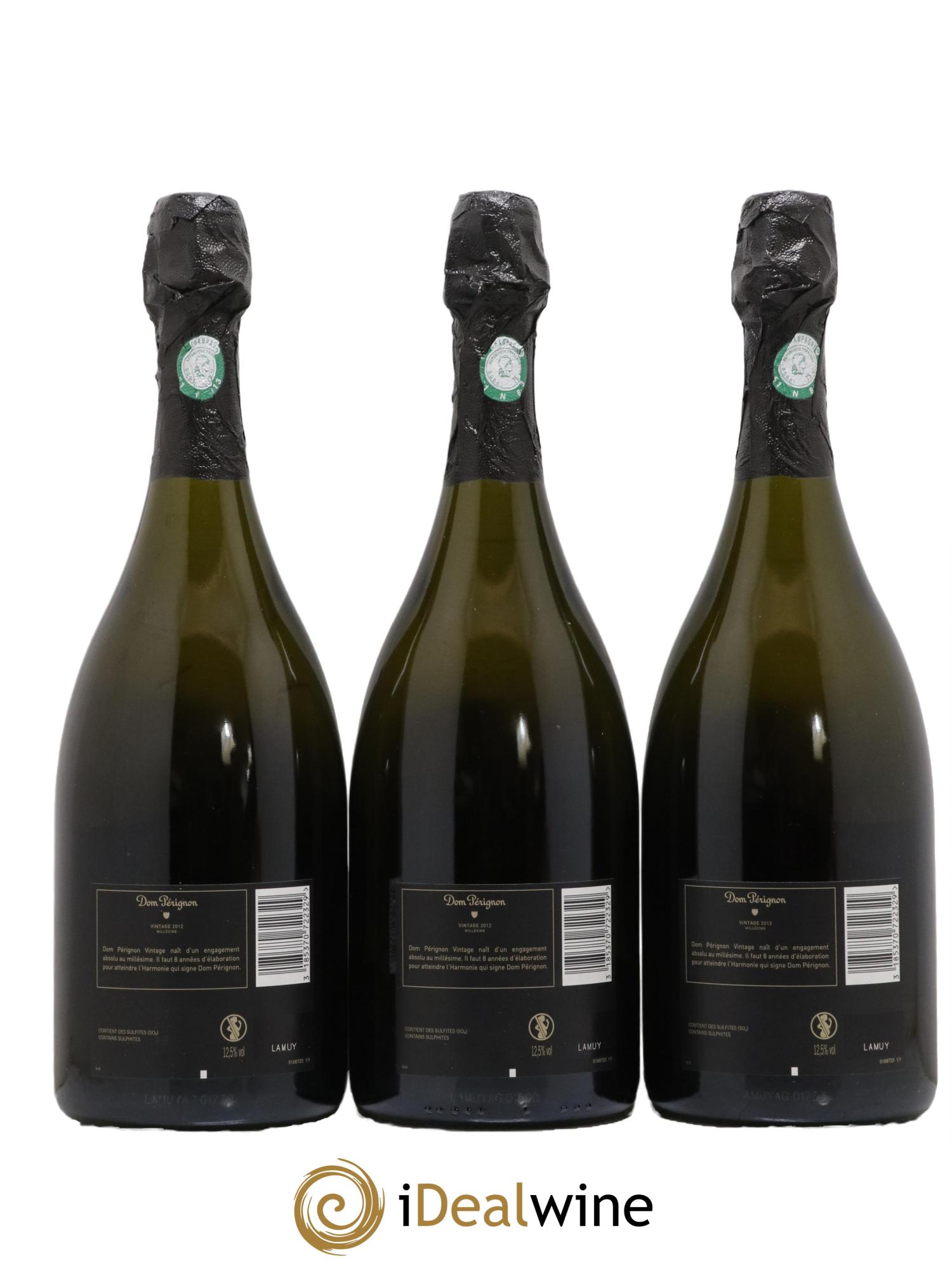 Brut Dom Pérignon 2012 - Lot de 3 bouteilles - 1