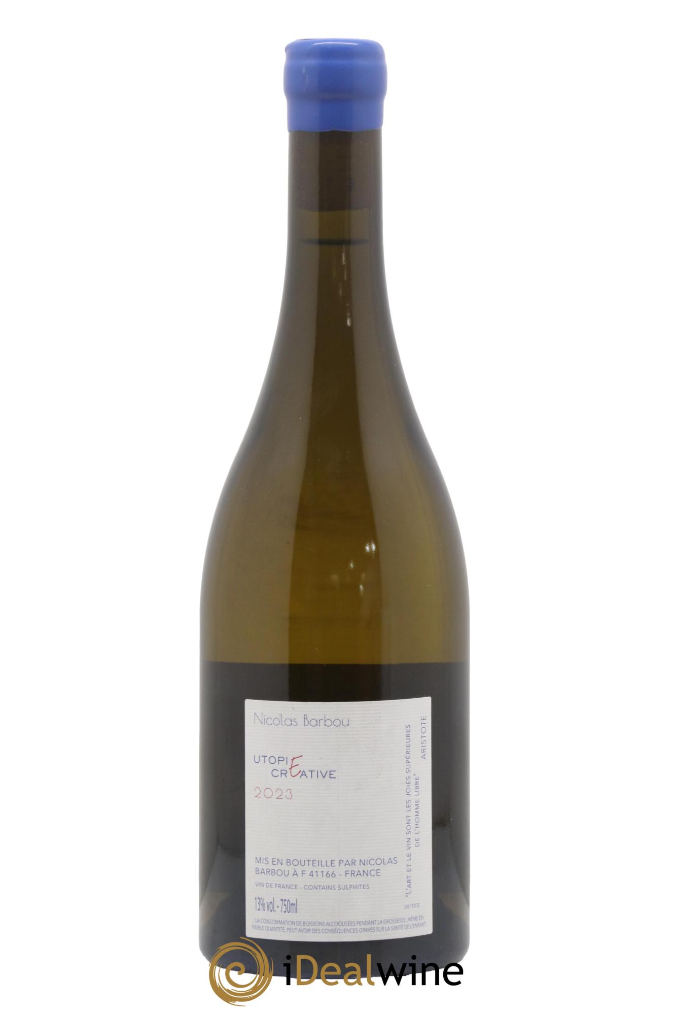 Vin de France Utopie Créative Nicolas Barbou 2023 - Lot de 1 bouteille - 1