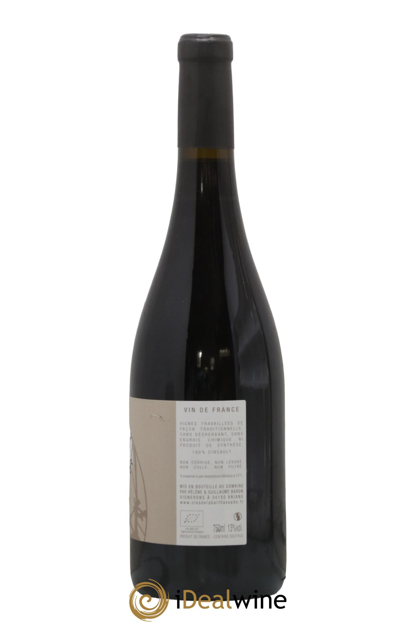 Vin de France Pur C Le Clos de la Barthassade 2023 - Lot de 1 bouteille - 1