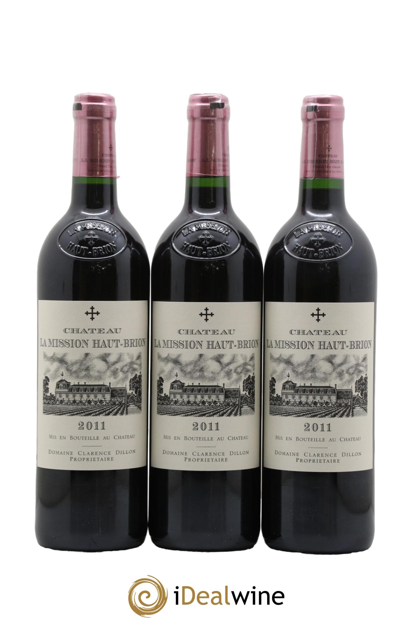 Château la Mission Haut-Brion Cru Classé de Graves  2011 - Posten von 6 Flaschen - 1