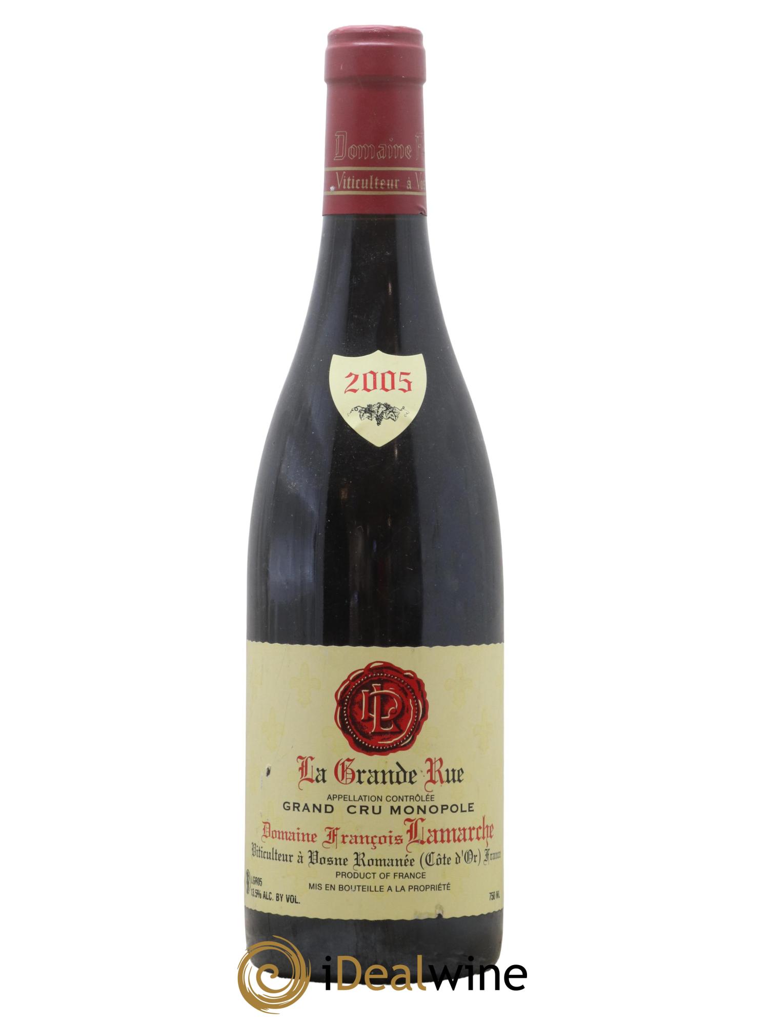 La Grande Rue Grand Cru Lamarche (Domaine) 2005 - Lot de 1 bouteille - 0