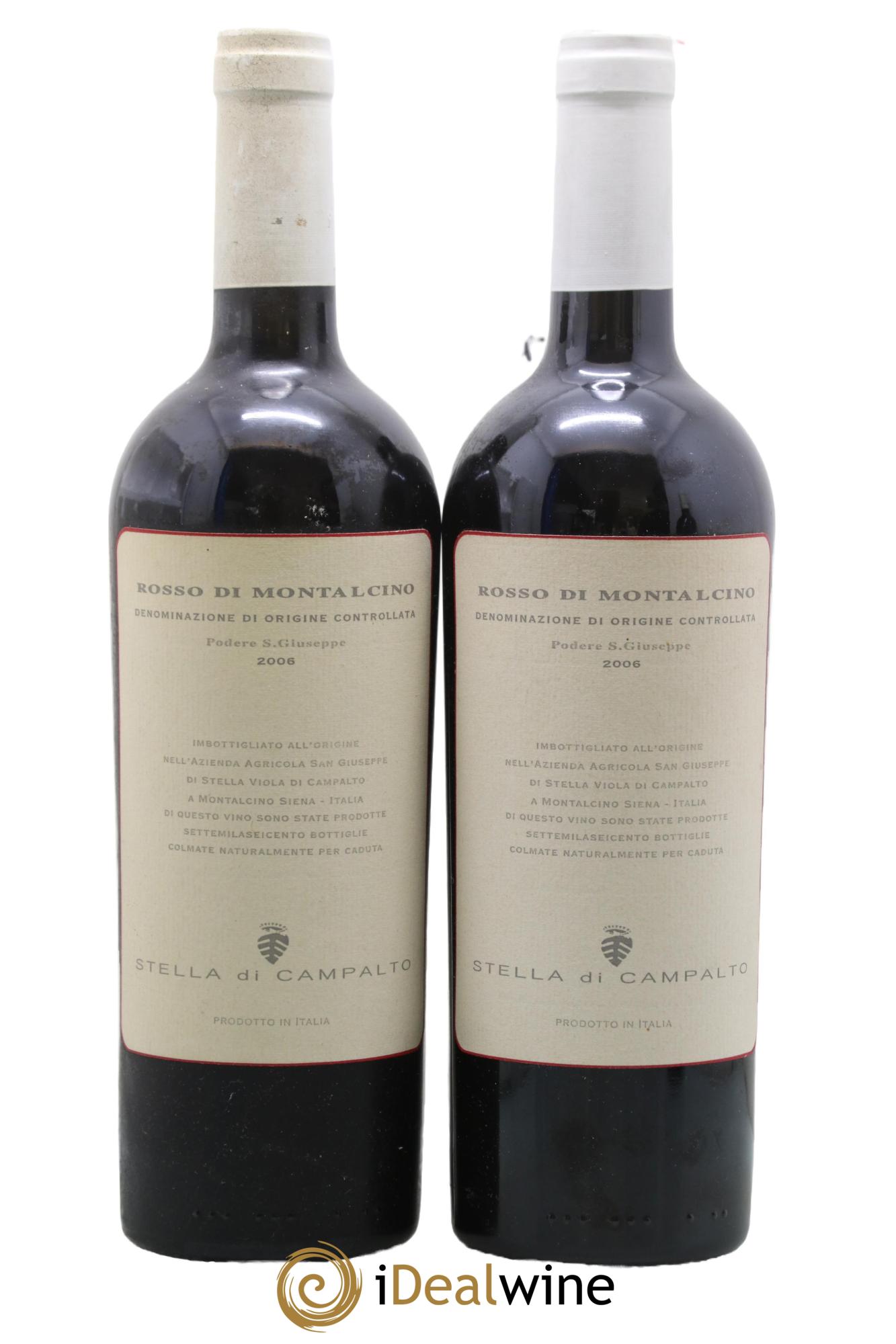 Rosso di Montalcino DOC Podere S. Giuseppe Stella di Campalto 2006 - Lot de 2 bouteilles - 0