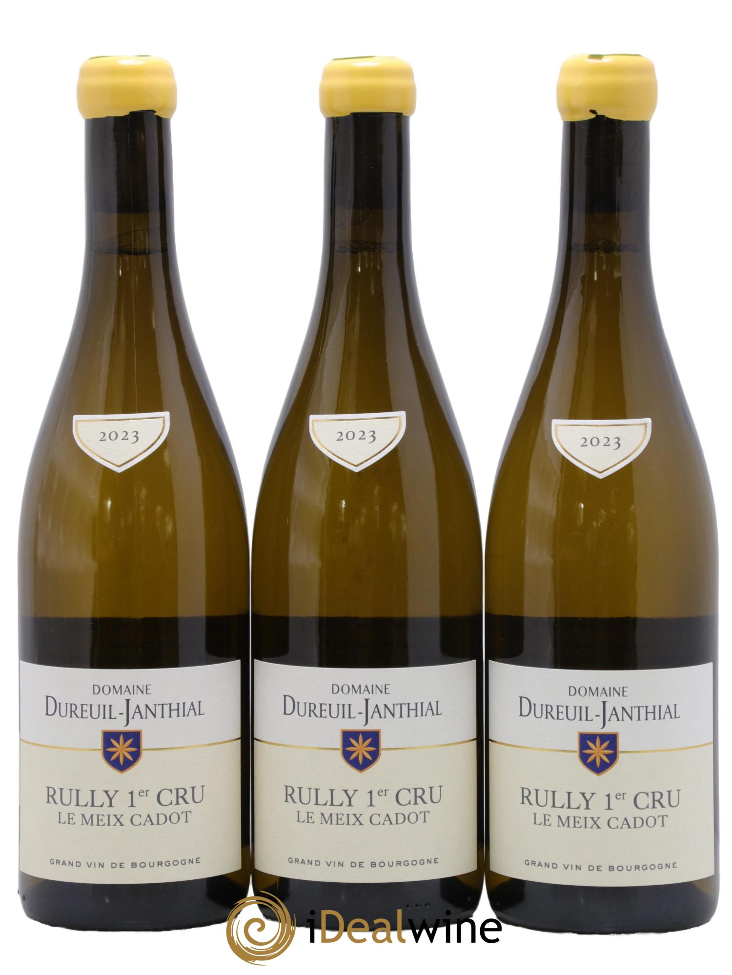 Rully 1er Cru Le Meix Cadot Vincent Dureuil-Janthial 2023 - Lot de 3 bouteilles - 0