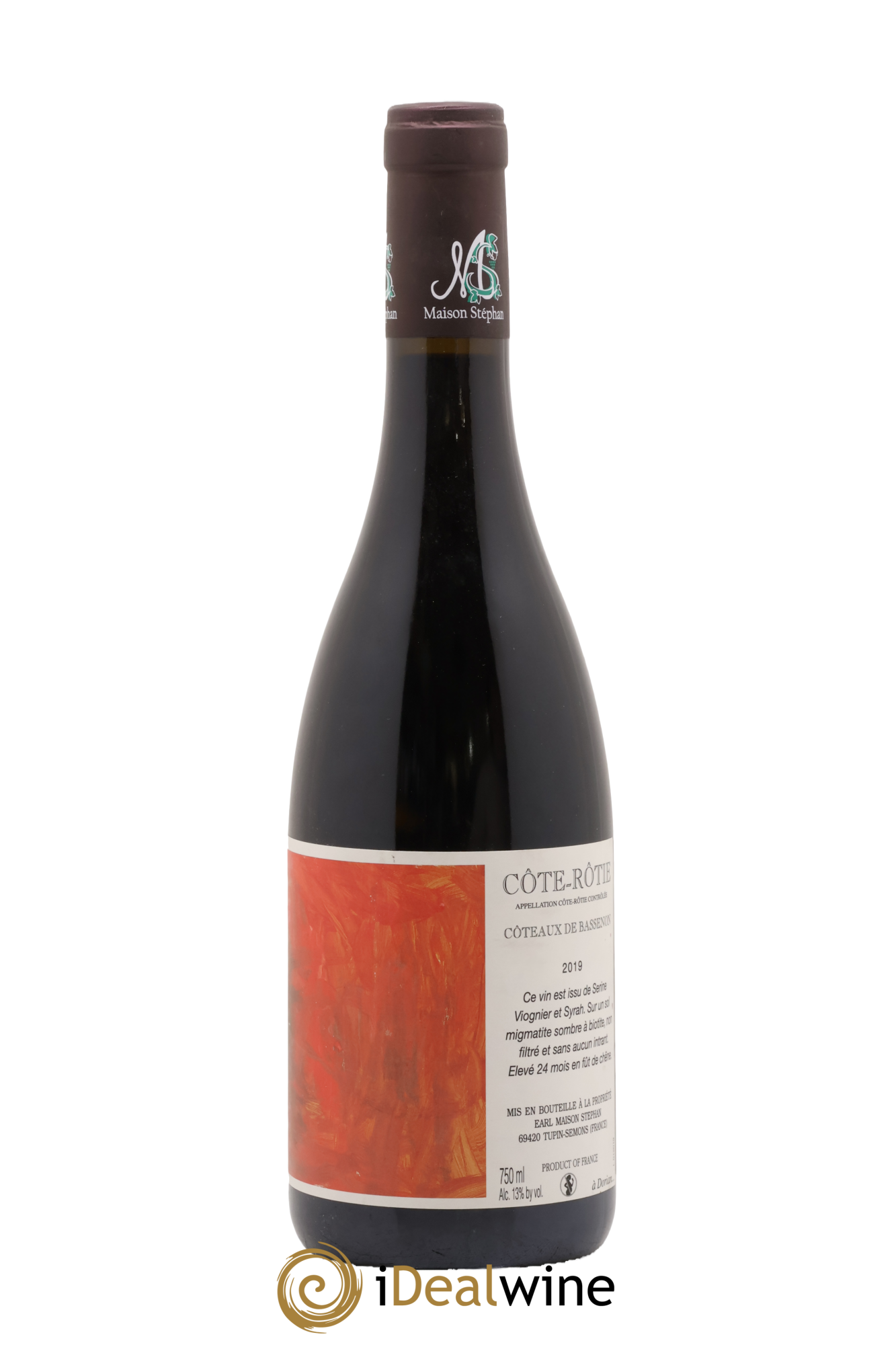 Côte-Rôtie Coteaux de Bassenon Jean-Michel Stephan 2019 - Posten von 1 Flasche - 1