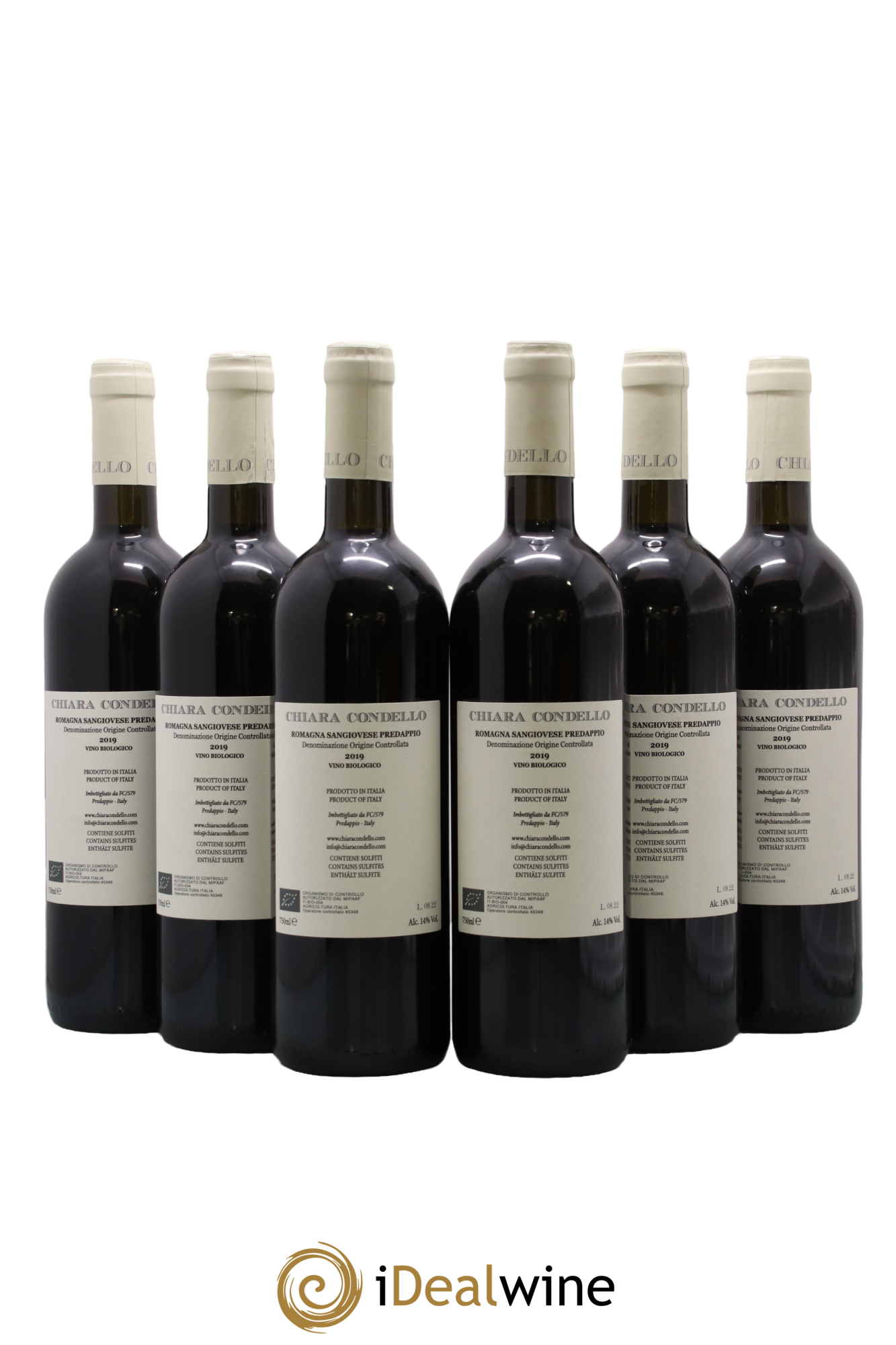 Sangiovese di Romagna Predappio DOC Chiara Condello 2019 - Lot de 6 bouteilles - 1